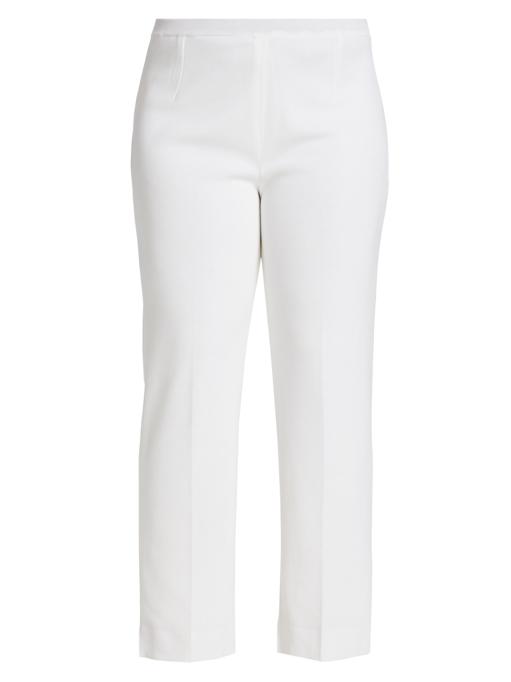Ming Wang Women's Knit Ankle Pants - White