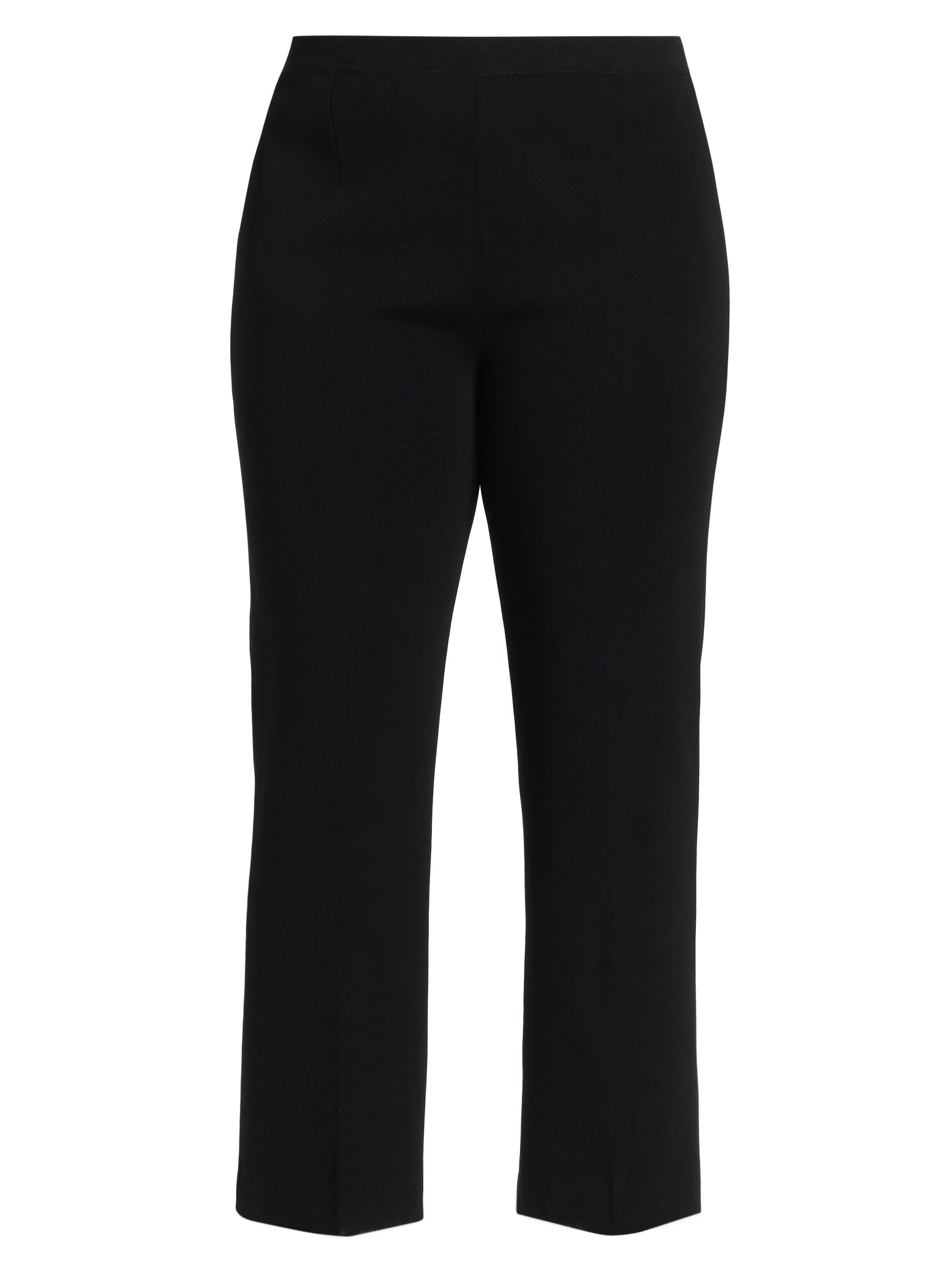 Ming Wang Women's Knit Ankle Pants - Black
