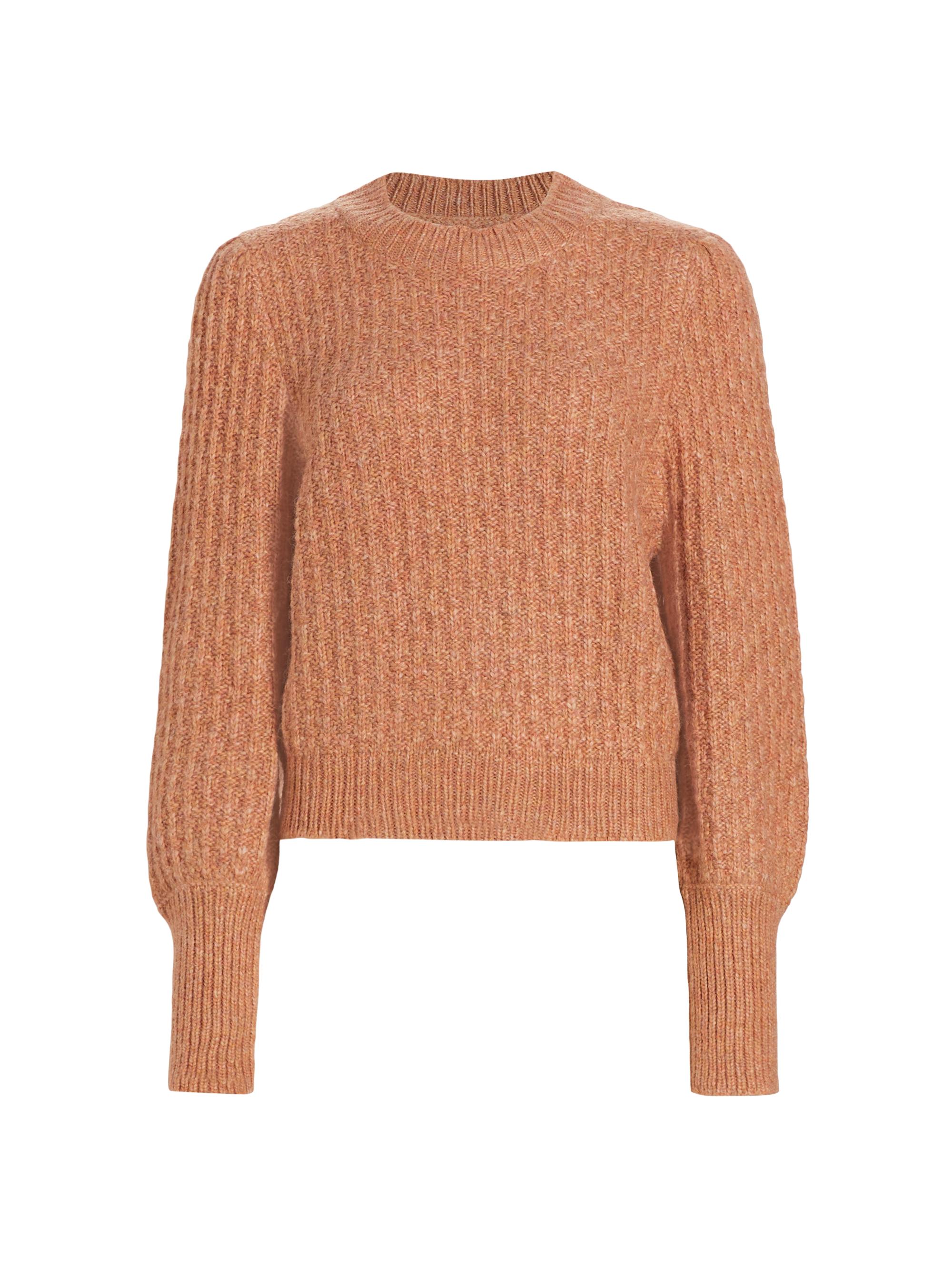 the westside Women's Tara Alpaca-Blend Sweater - Burnt Sienna
