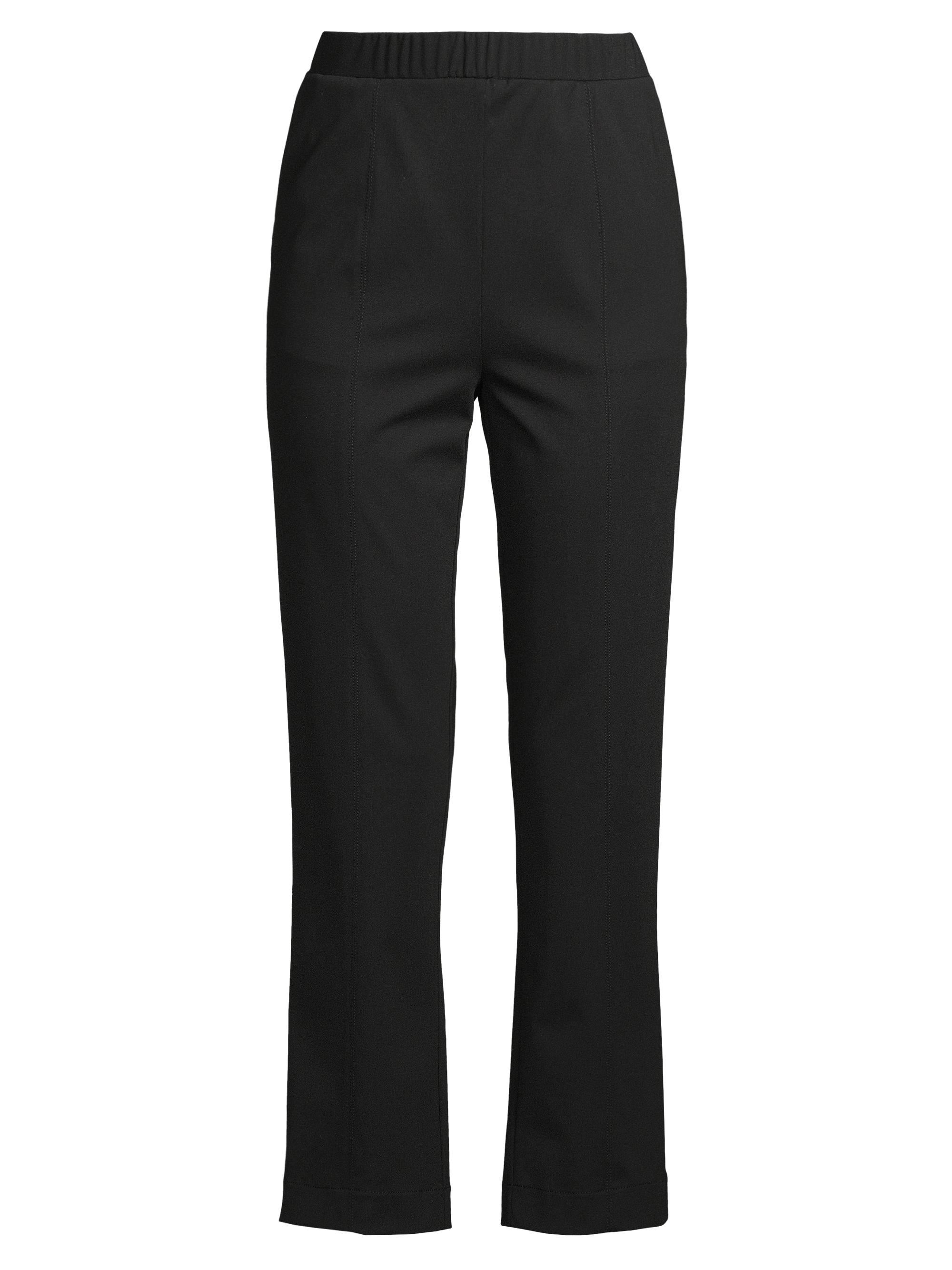 Misook Women's Ponte Straight-Leg Pants - Black