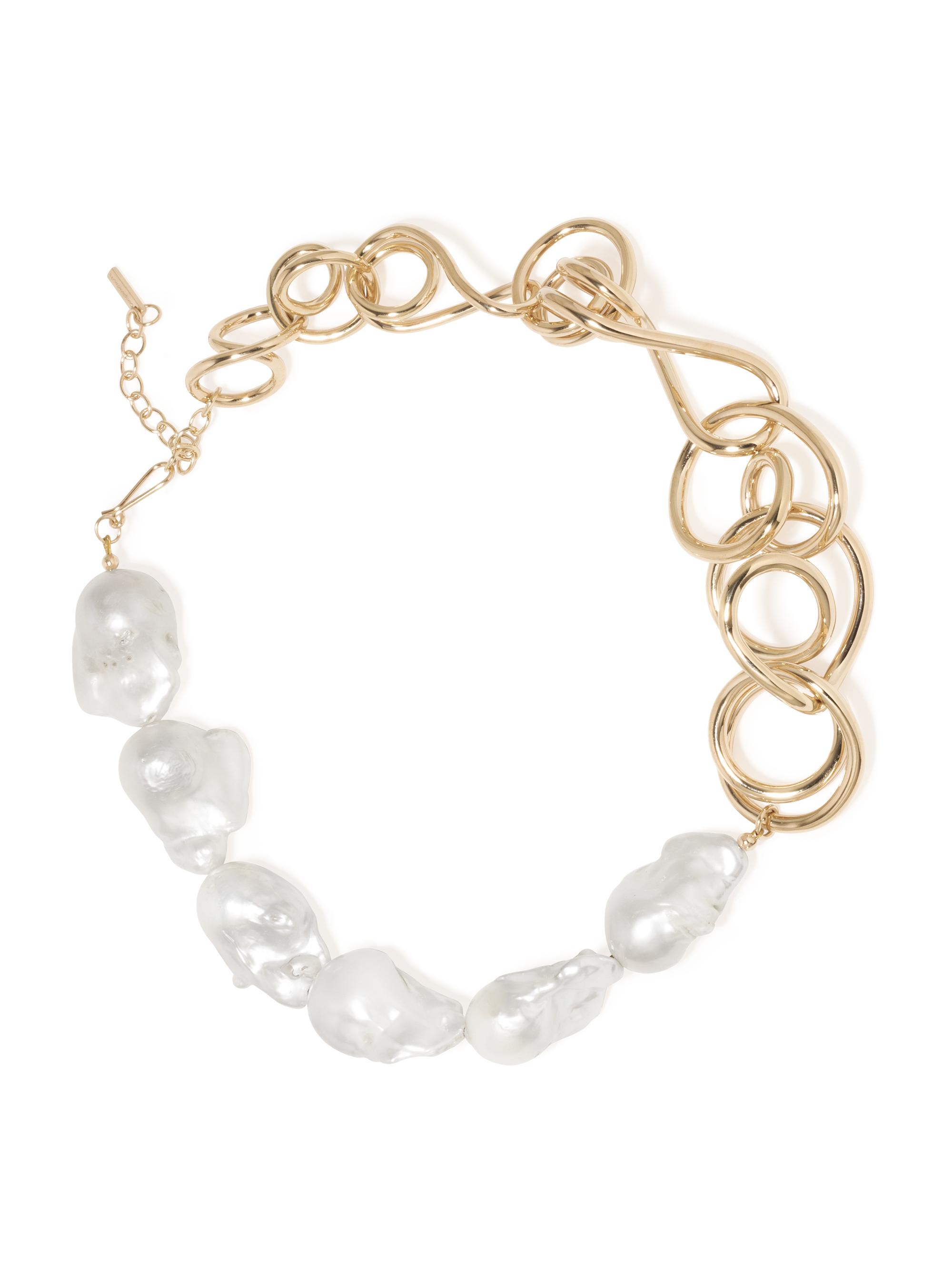 Completedworks Women's Ebb Who's In Charge? 14K Gold-Plate & Pearl Necklace - Yellow Gold