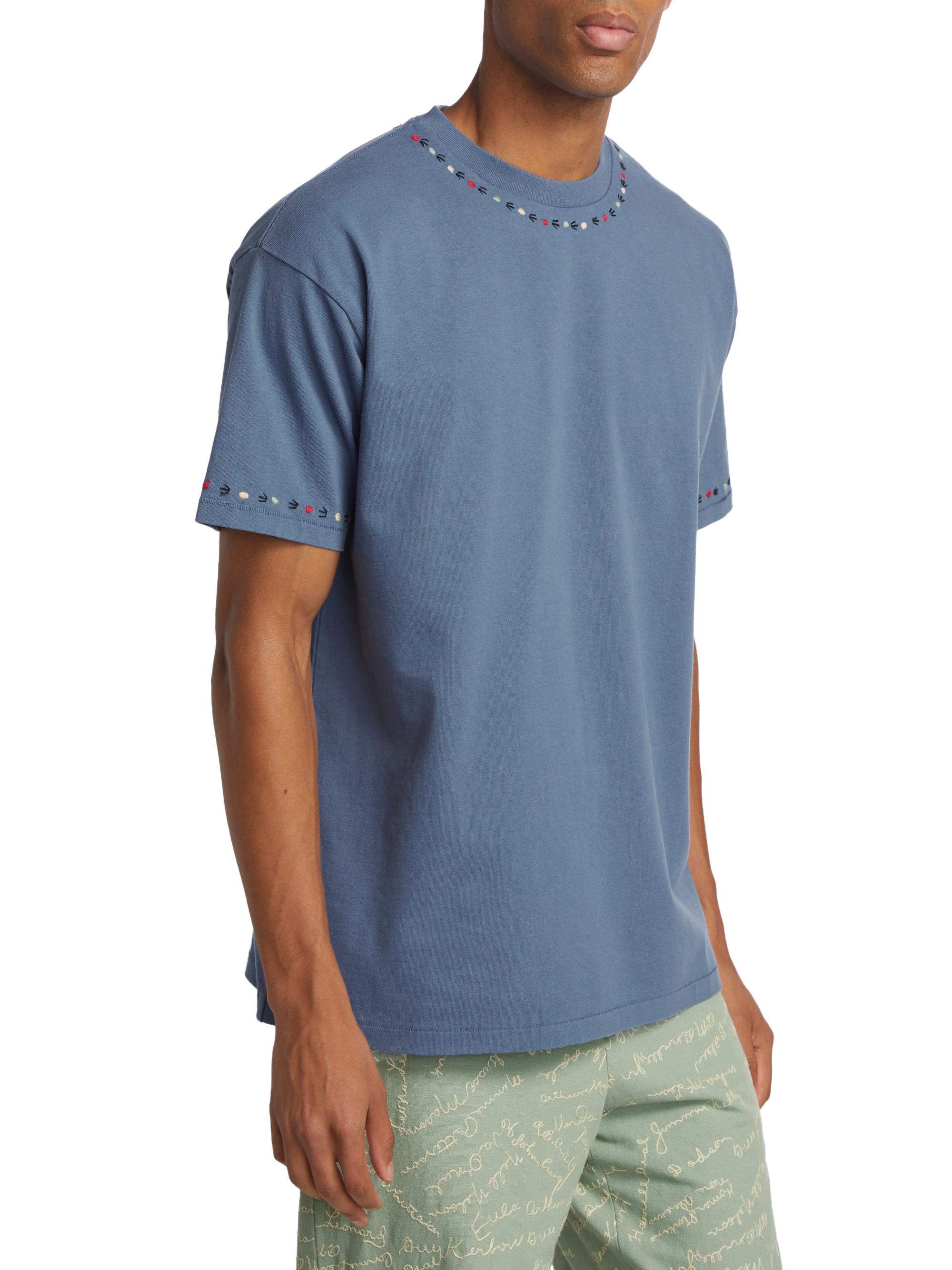 Bode Blooming Garland Crewneck T-Shirt | Saks Fifth Avenue