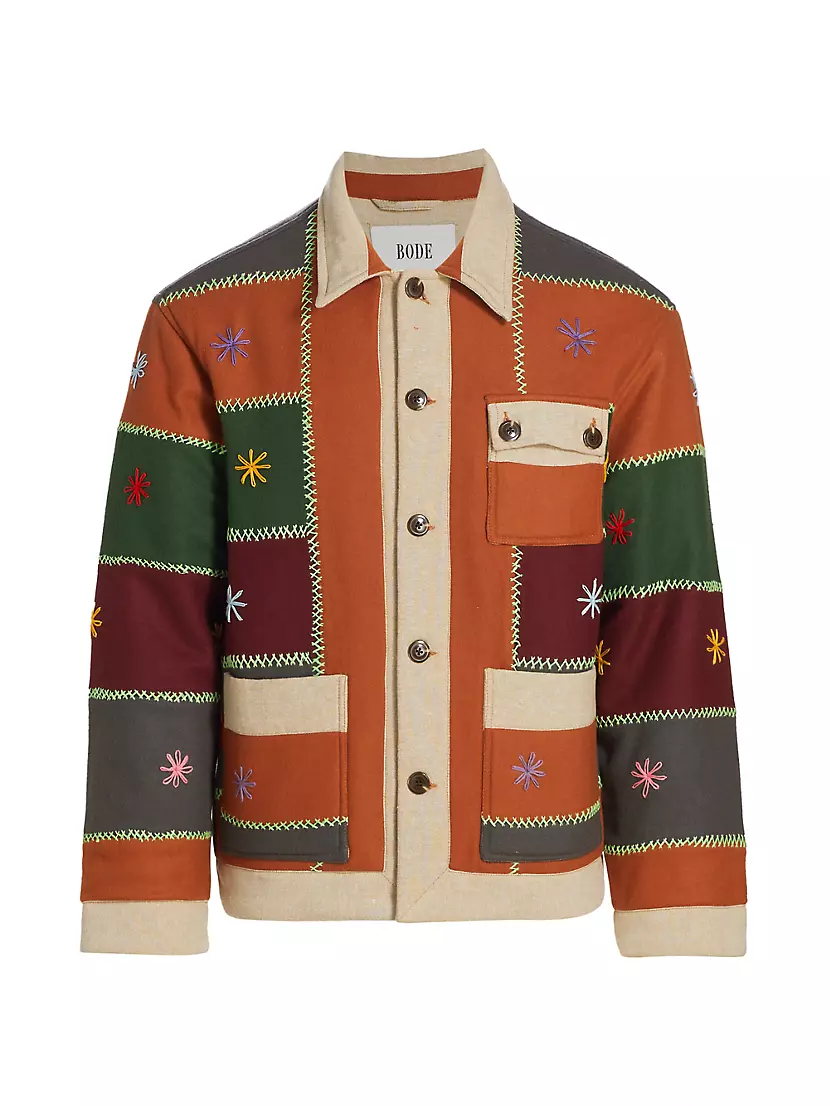 Monogram Wool Jacket in Multicoloured - Balmain
