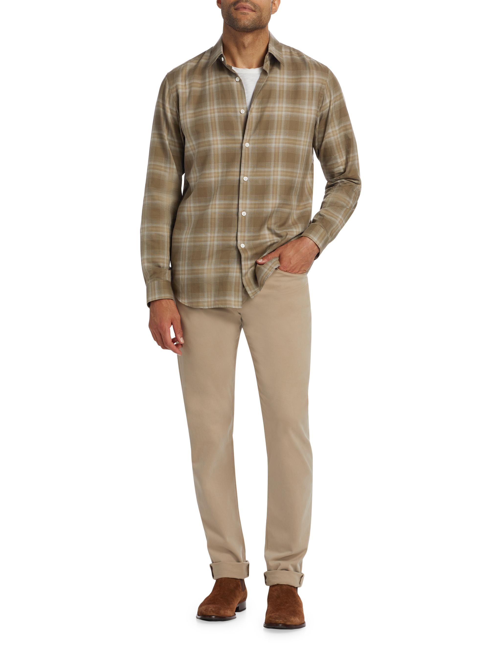 Theory Irving.Shade Flannel Shirt | Saks Fifth Avenue