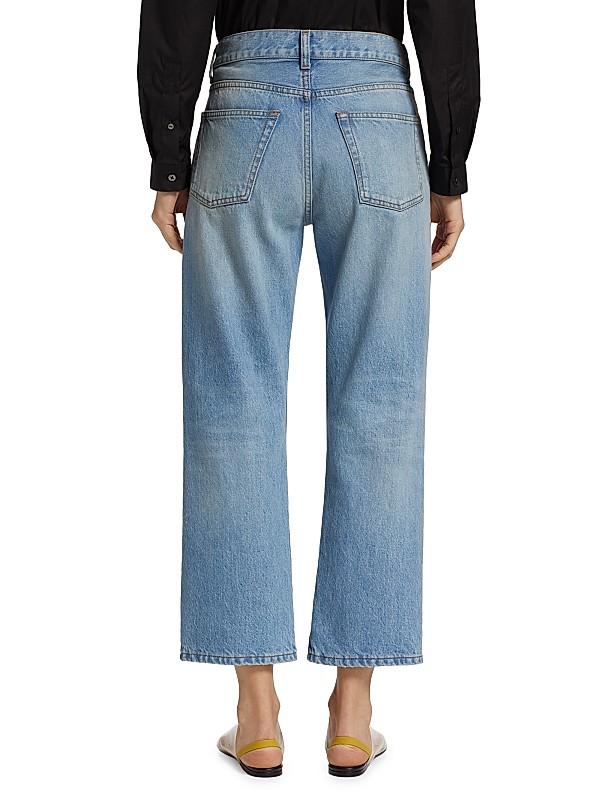 Shop The Row Lesley High-Rise Crop Jeans | Saks Fifth Avenue Shop The Row Lesley High-Rise Crop Jeans | Saks Fifth Avenue