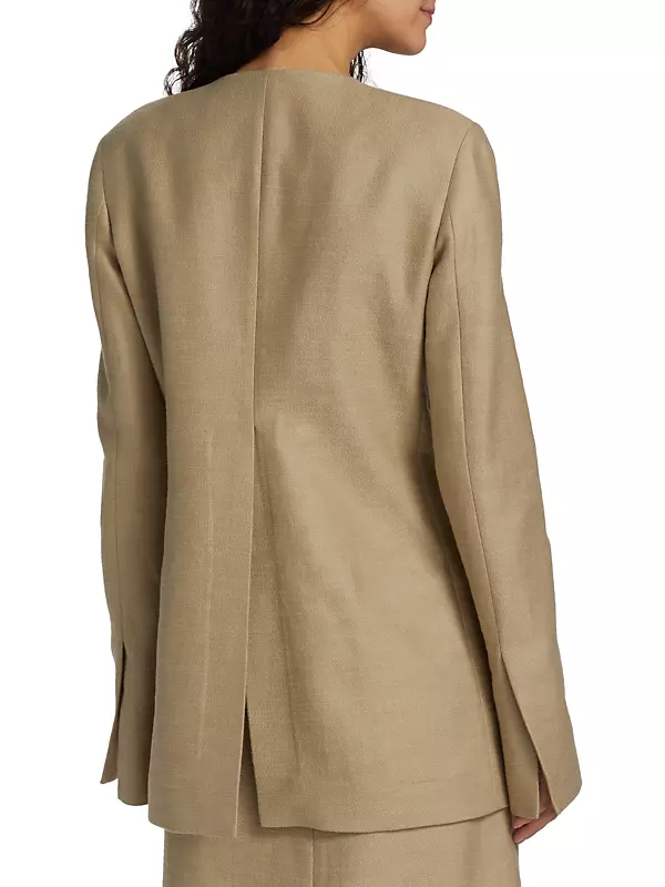 Shop The Row Baymon Linen-Cotton Jacket