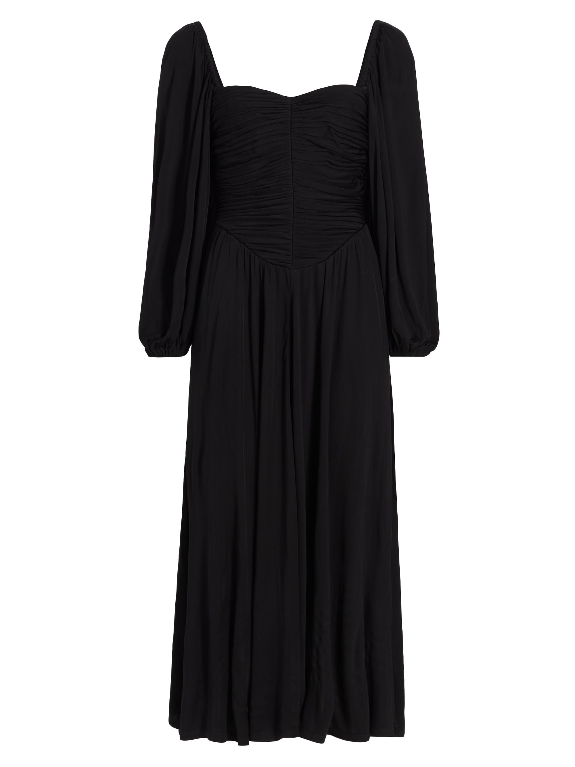 the westside Women's Vivian Ruched Maxi Dress - Black
