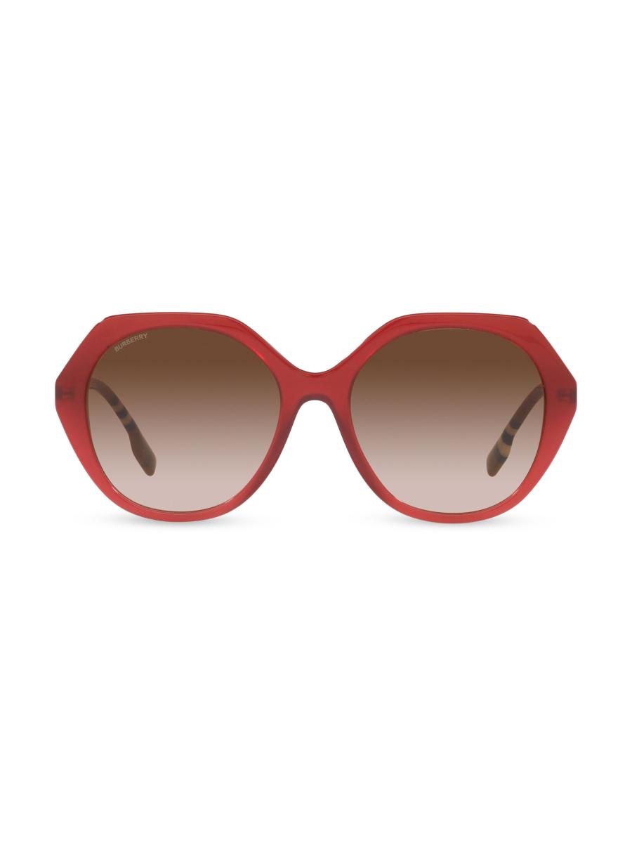 New BURBERRY Vanessa Brown Gradient Geometric Ladies Sunglasses 55mm burberry-vanessa-brown-  main image 3