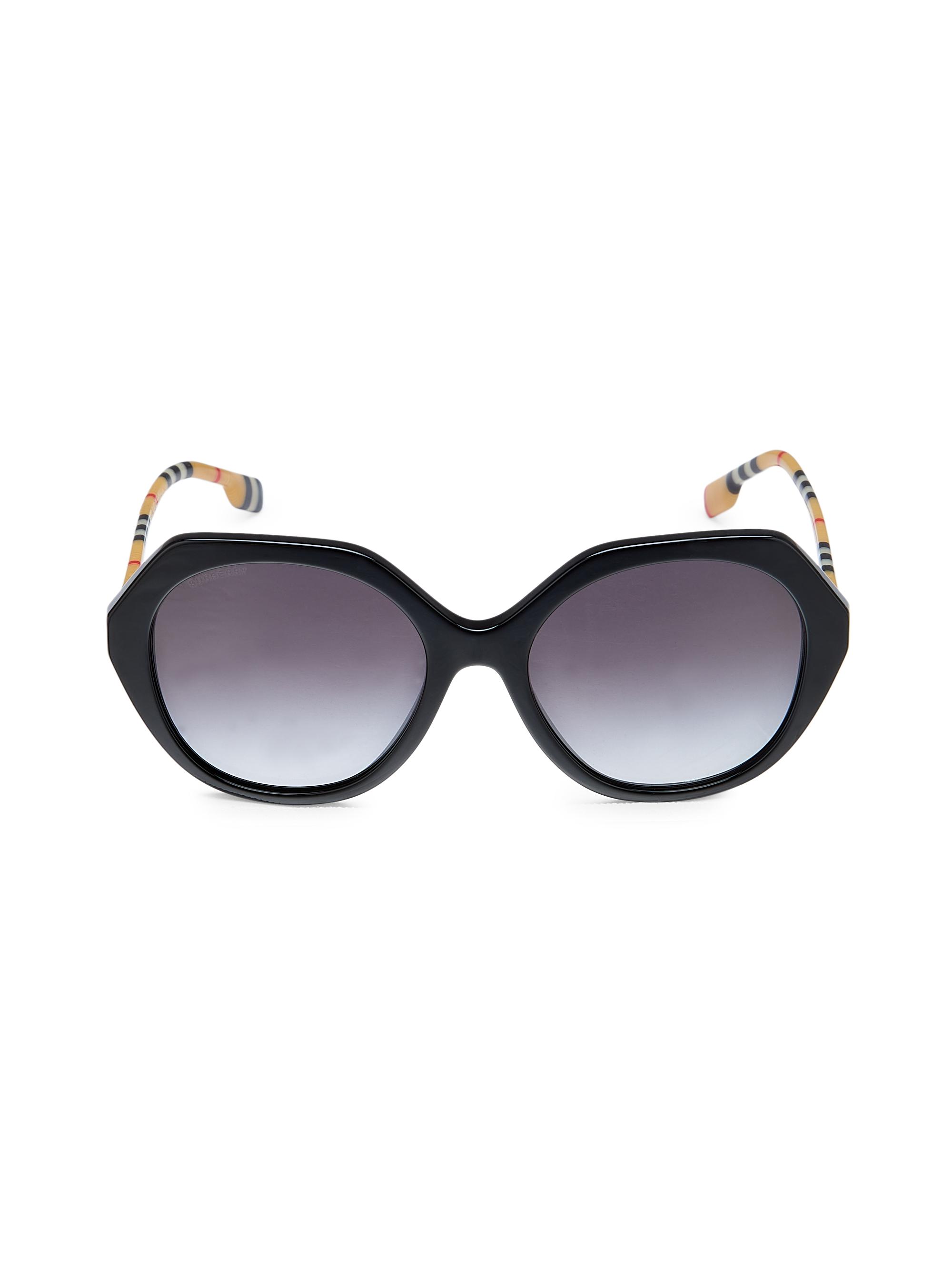 Burberry Vanessa 55MM Geometric Sunglasses | Saks Fifth Avenue display picture 2