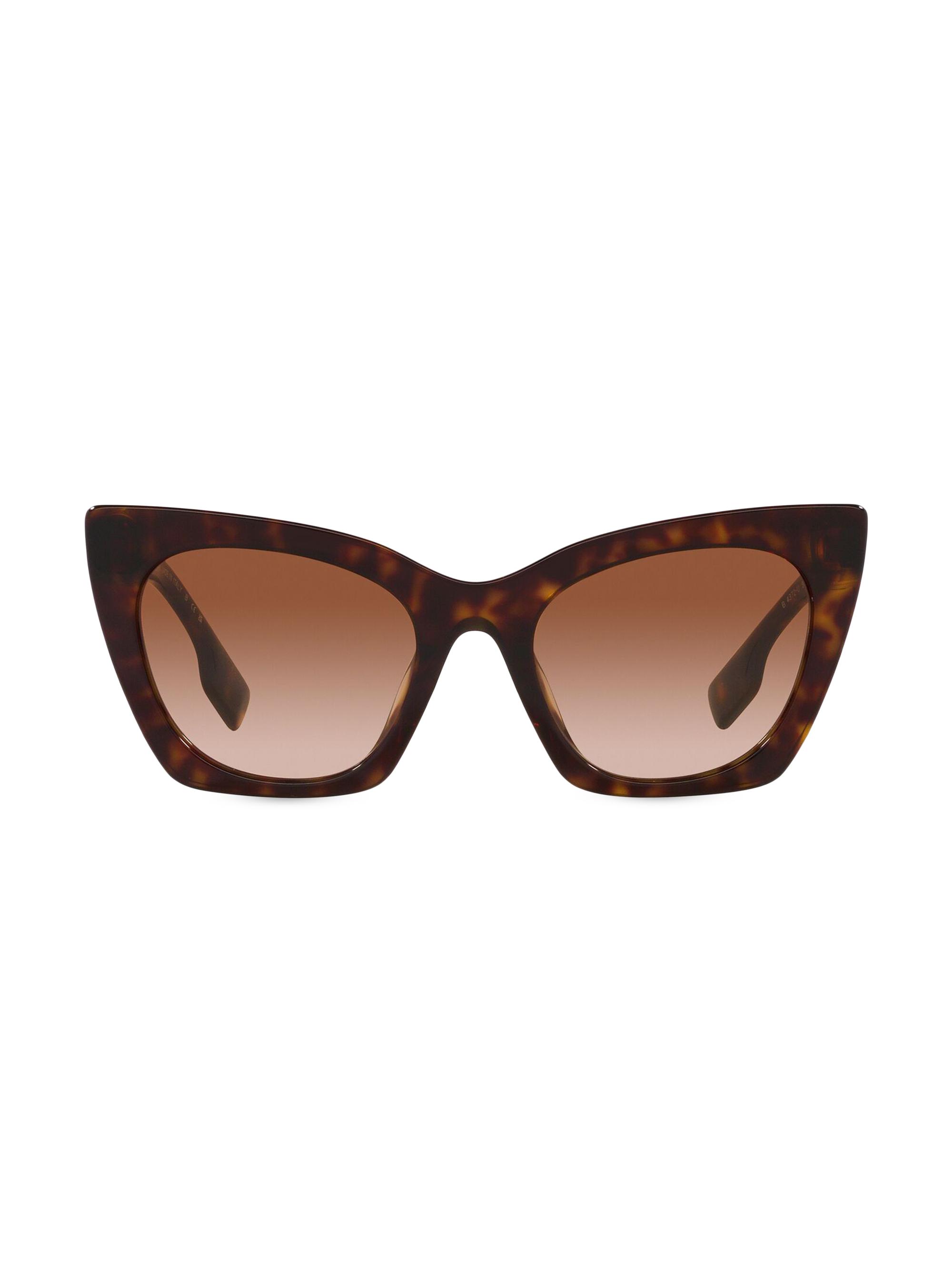 Burberry Women's Marianne 52MM Cat-Eye Sunglasses - Dark Havana