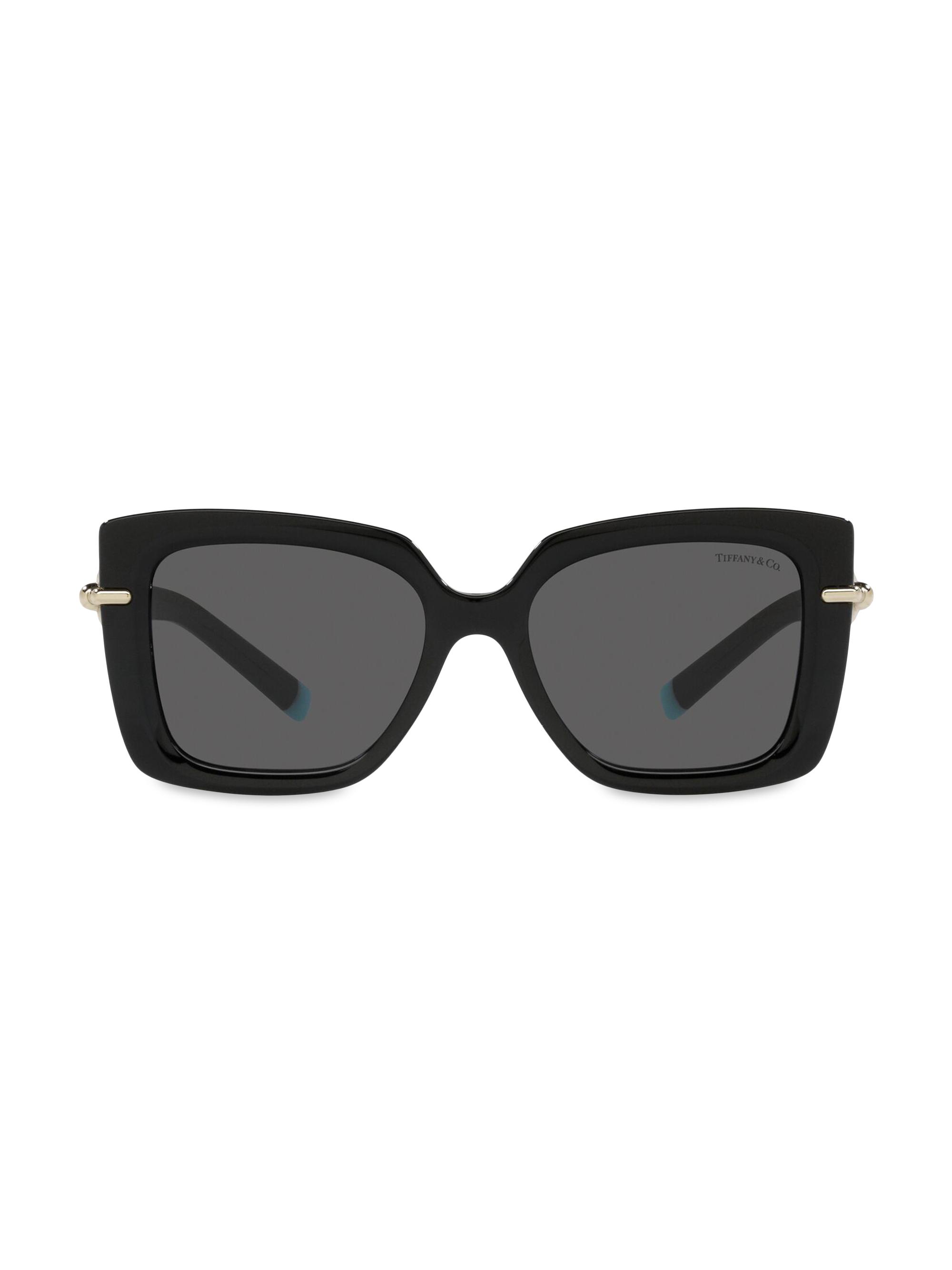 Tiffany & Co. Women's 53MM Butterfly Sunglasses - Black