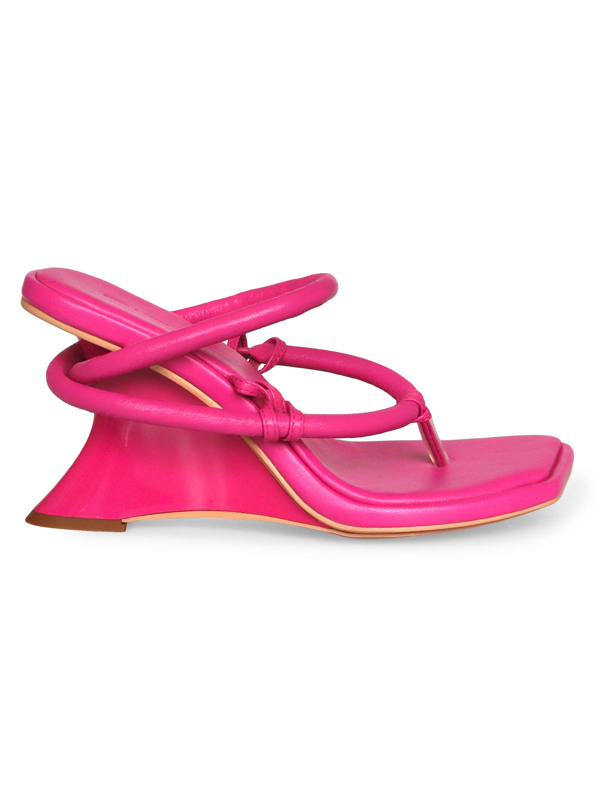 am:pm Women's Samirah Wedge Mules - Fuchsia