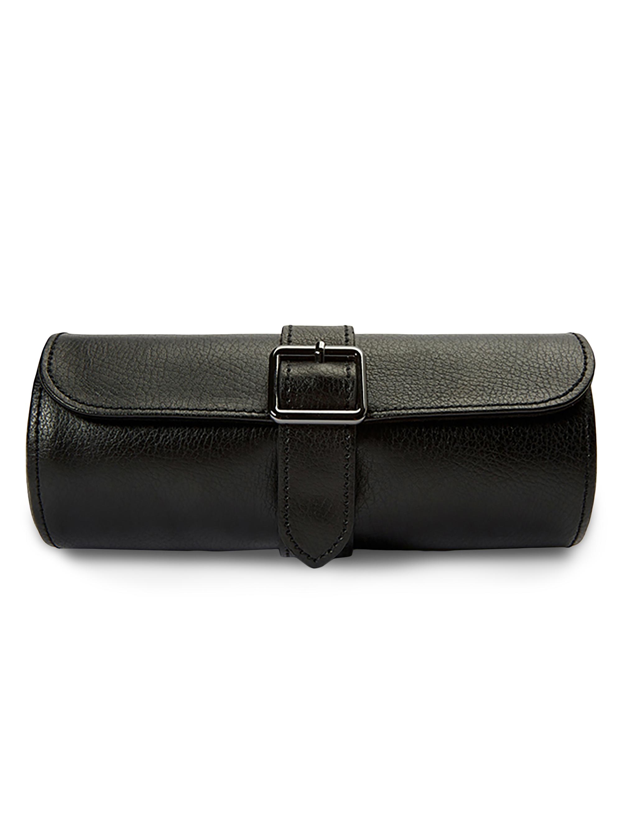 Wolf British Racing Triple Watch Roll - Black