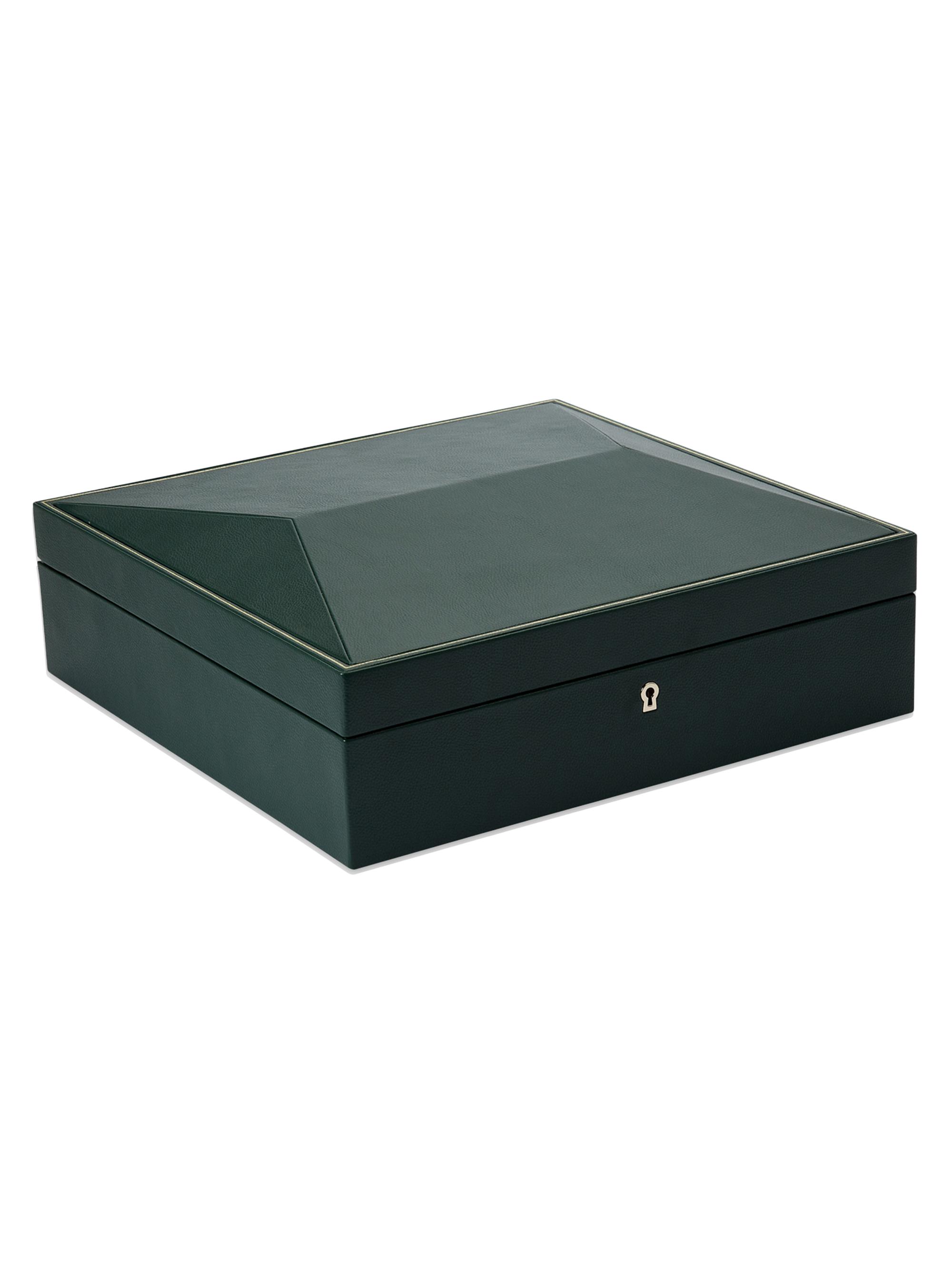 Wolf British Racing 15-Piece Watch Box - Green