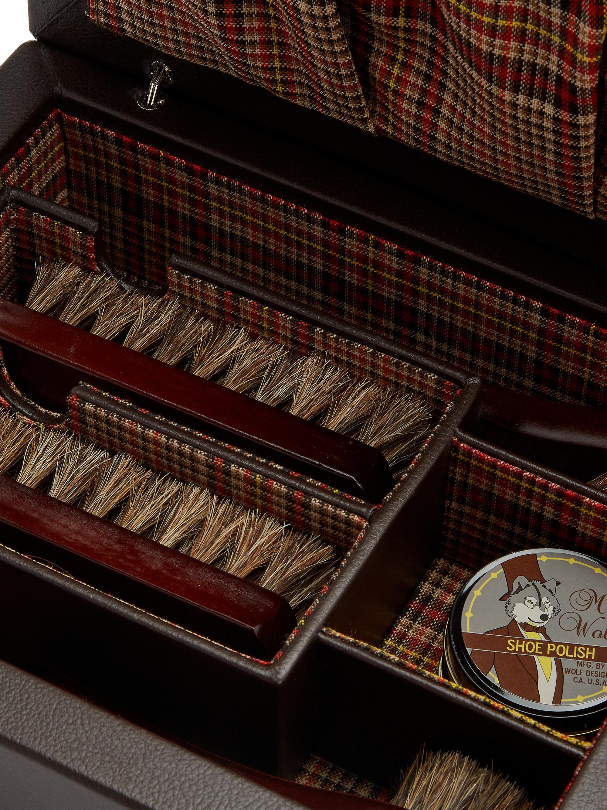 Wolf WM Brown x Wolf Shoe Shine Case | Saks Fifth Avenue