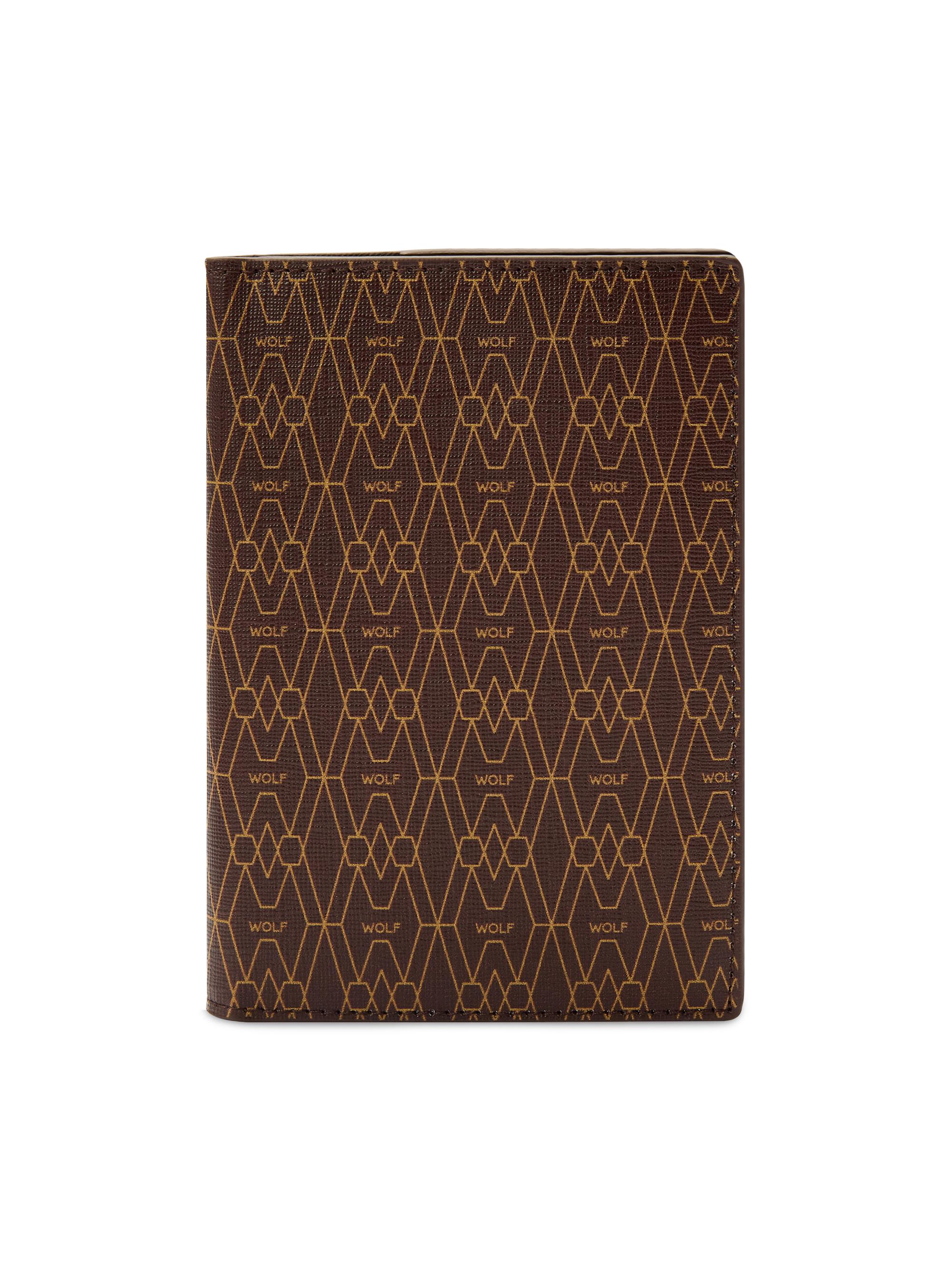 Wolf Signature Passport Sleeve - Brown