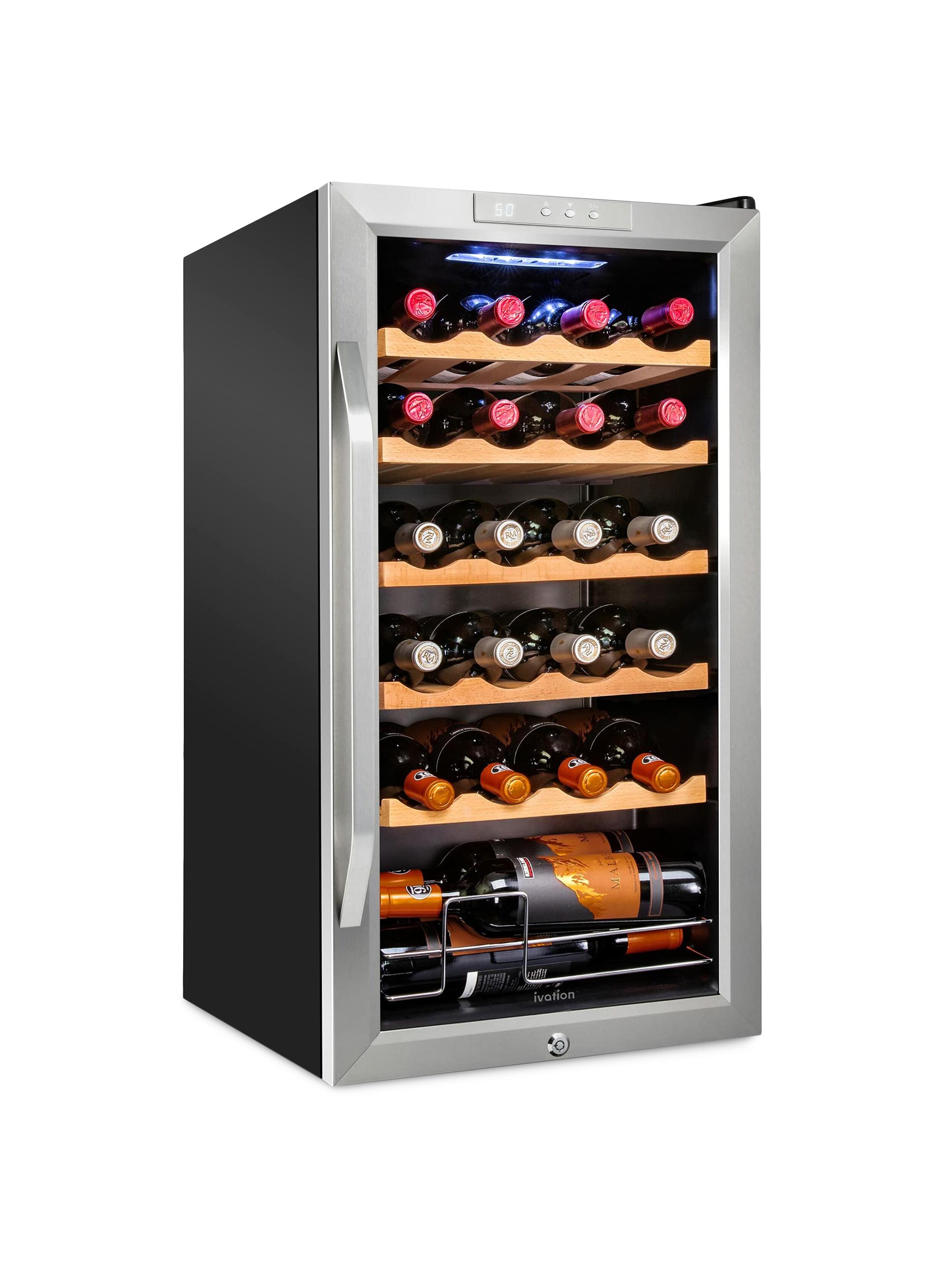 Ivation Freestanding Wine Fridge - Grey