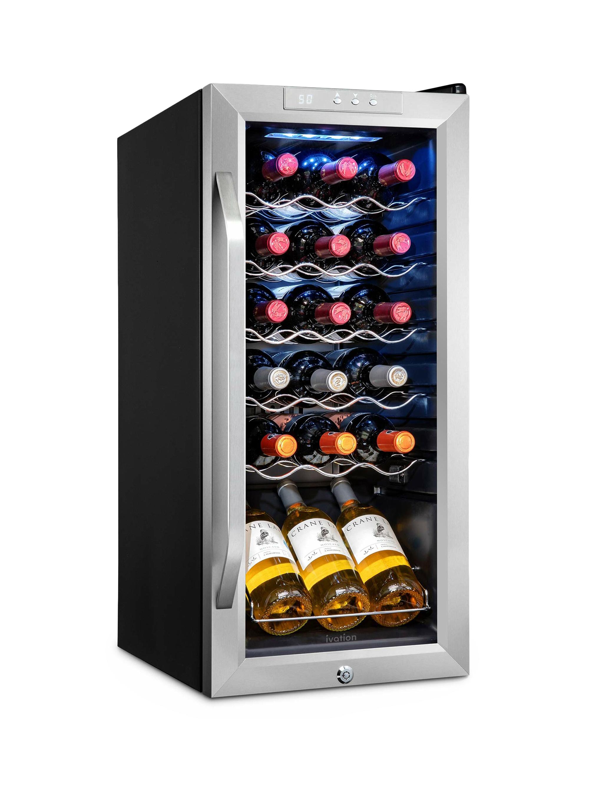 Ivation Freestanding Wine Fridge - Grey