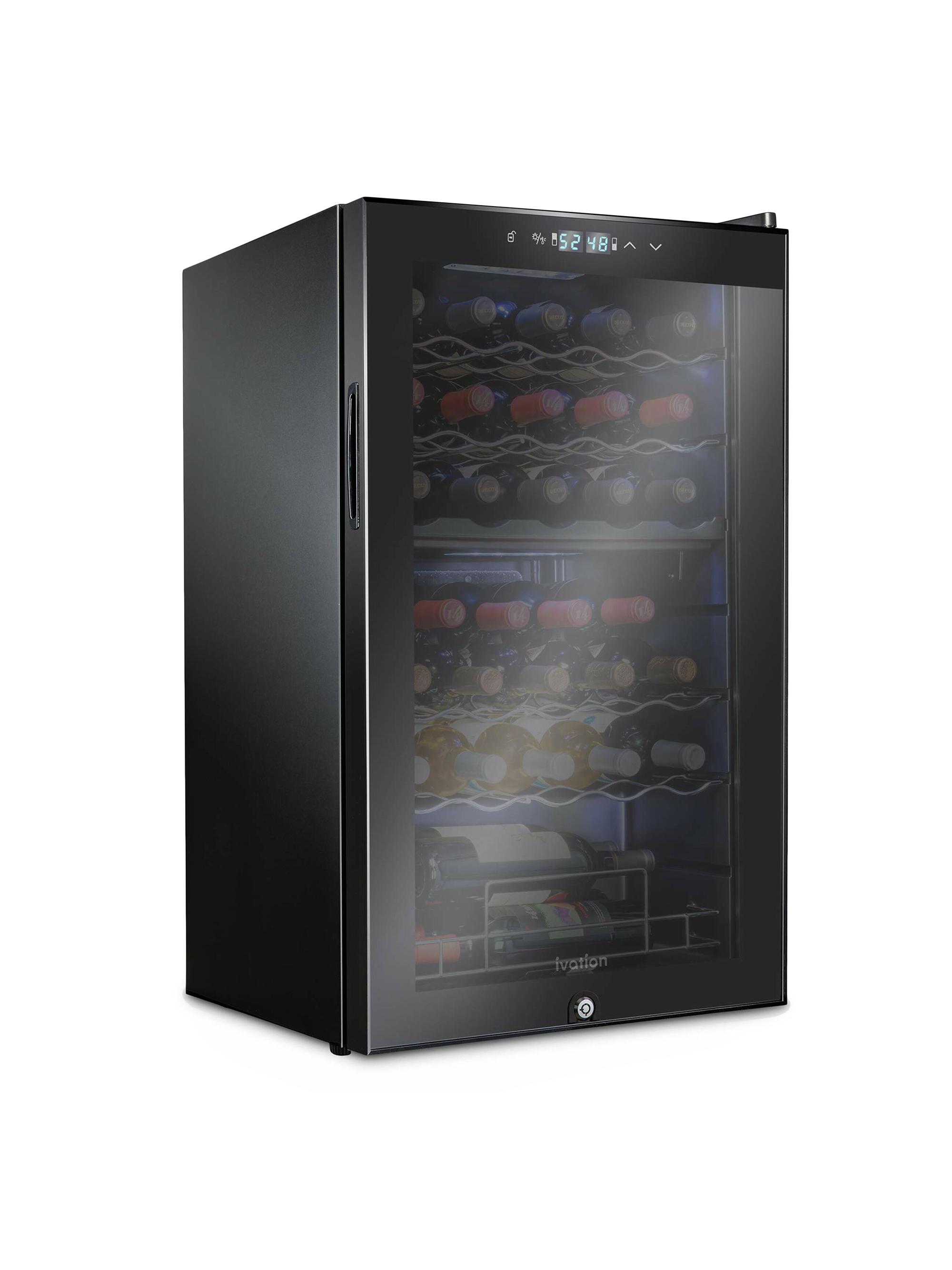 Ivation Freestanding Wine Fridge - Black