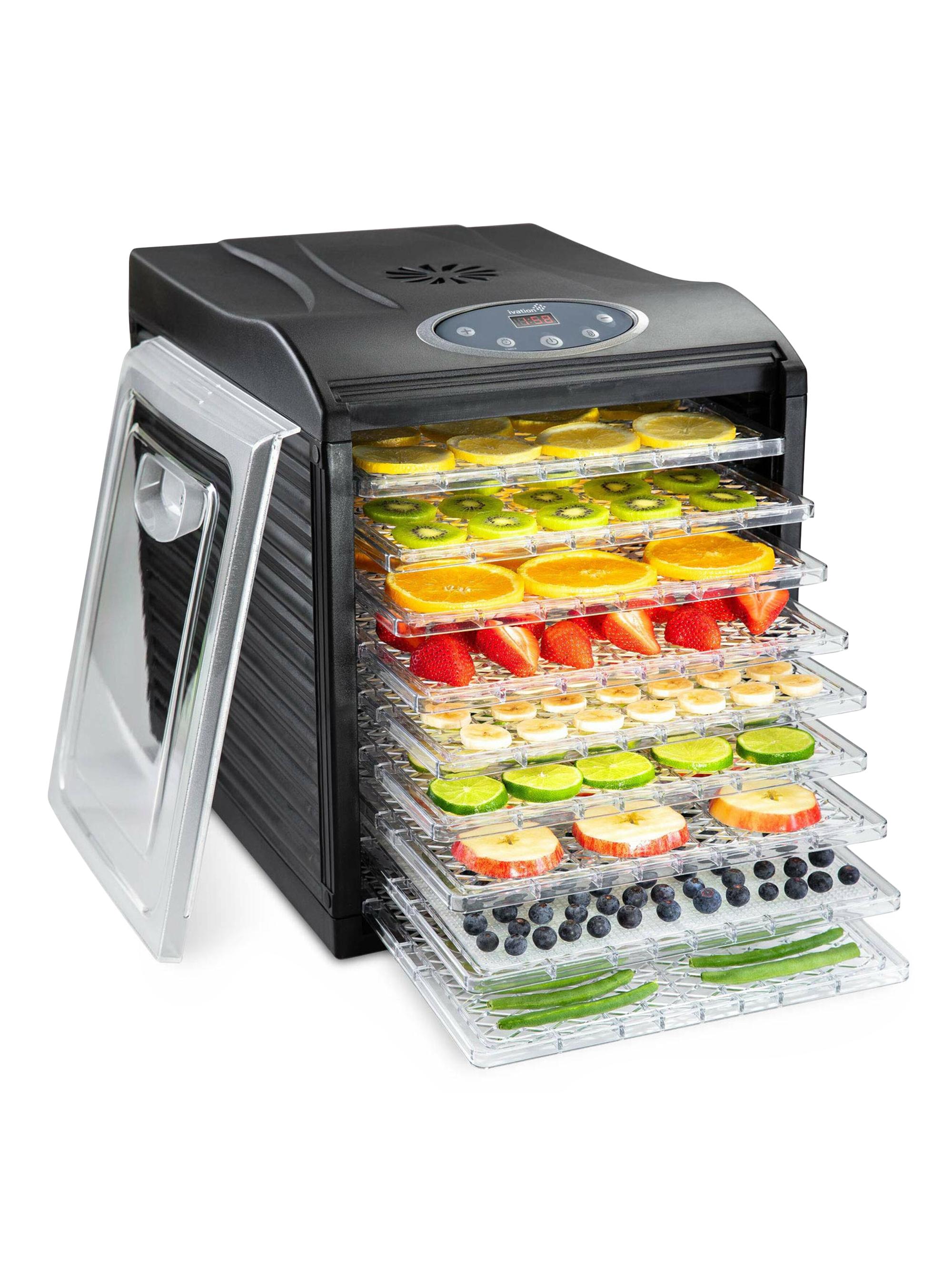 Ivation 9 Tray Food Dehydrator Machine - Black
