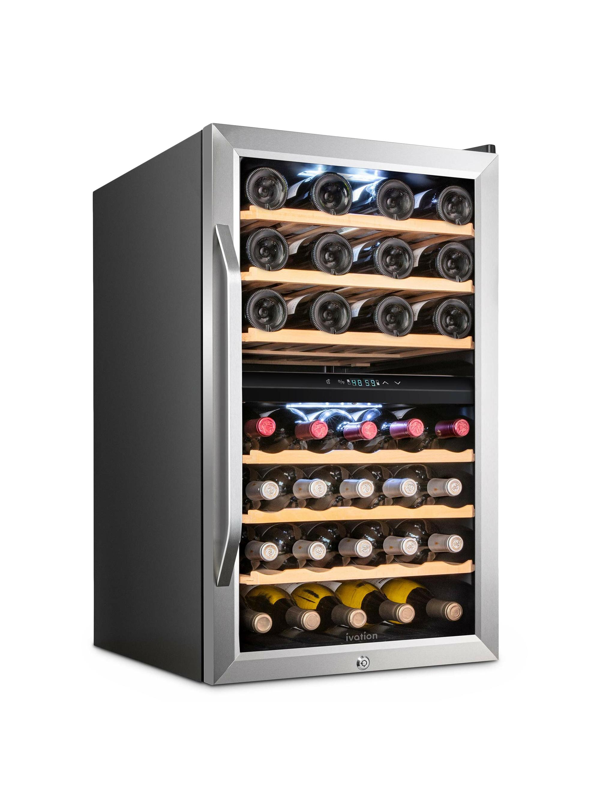 Ivation Freestanding Wine Fridge - Grey