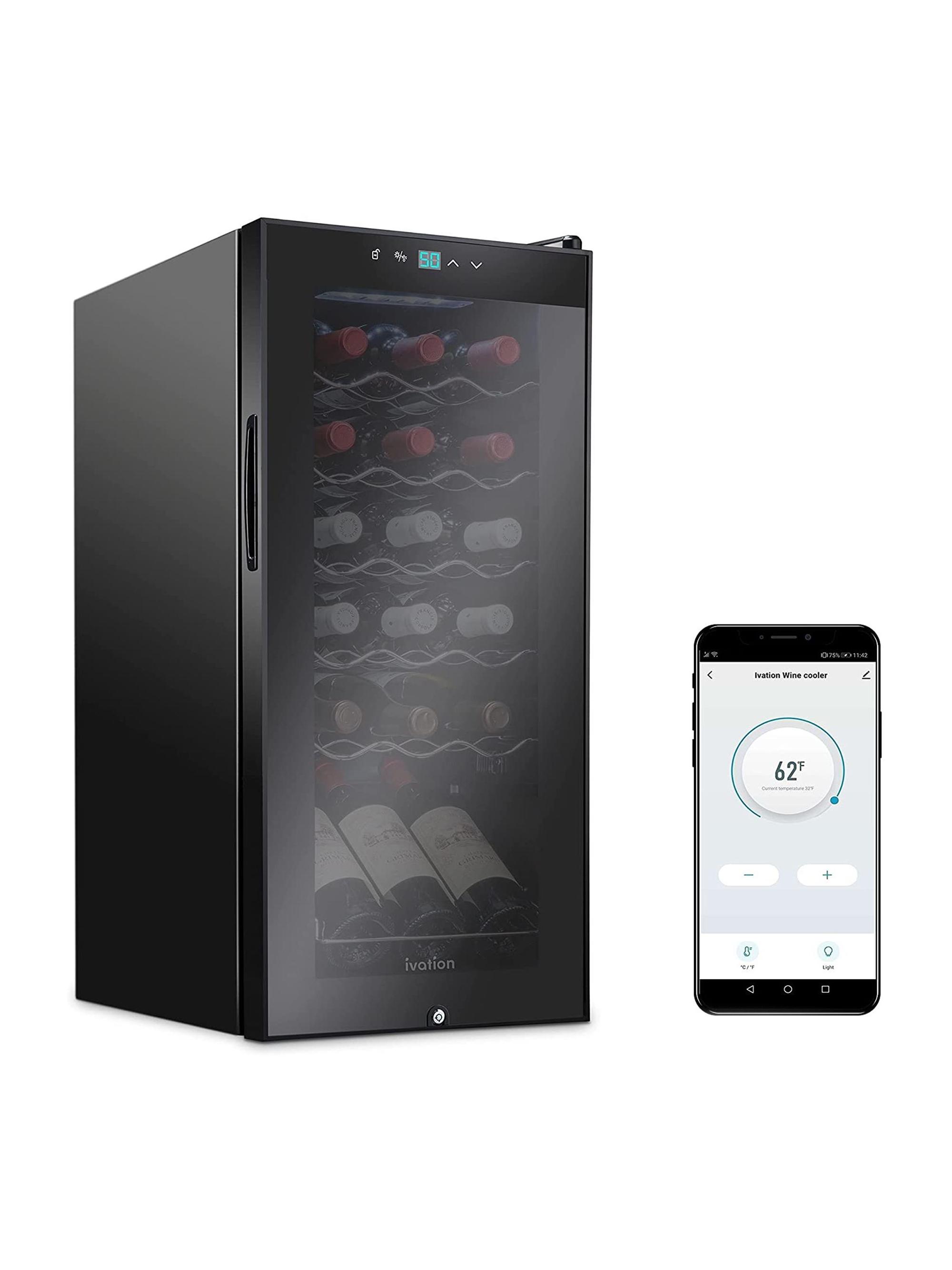 Ivation Freestanding Wine Fridge - Black