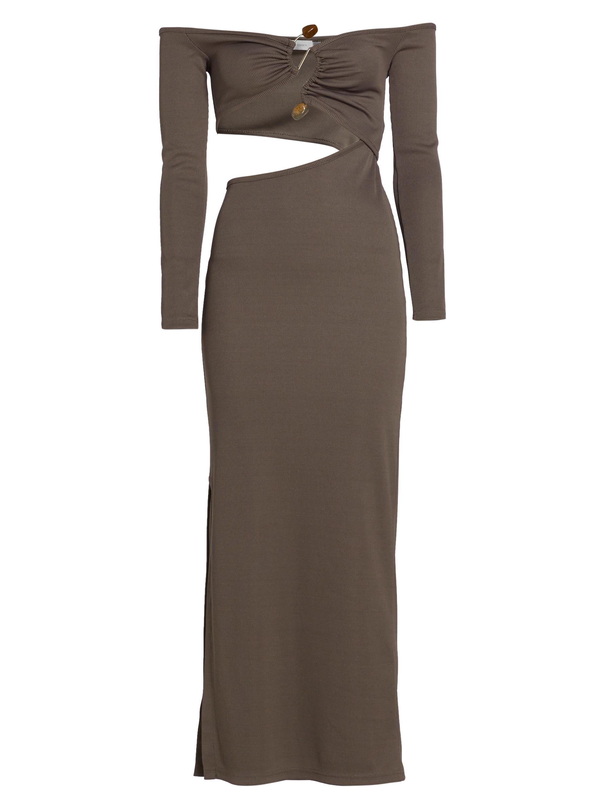 christopher esber evening dresses Christopher Esber Fusion Ruched Tee Gown | Black | Size 12 main image 1