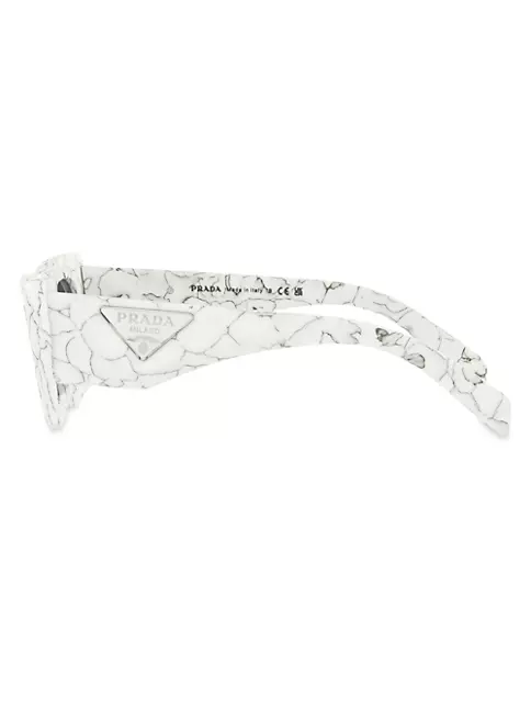 Shop Prada 50MM Rectangular Sunglasses