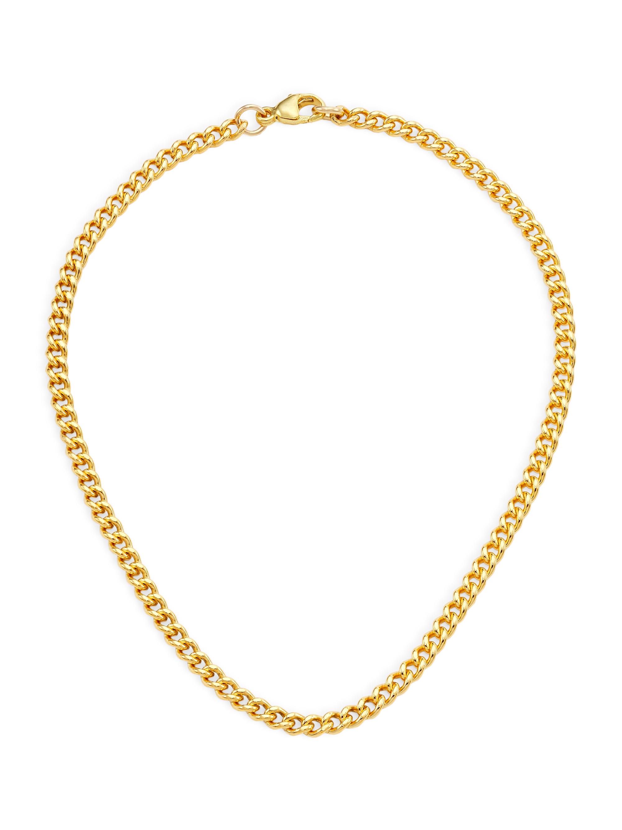 Gwen Beloti Jewelry Women's Gold Essentials Nola 14K-Gold-Filled Curb-Chain Anklet