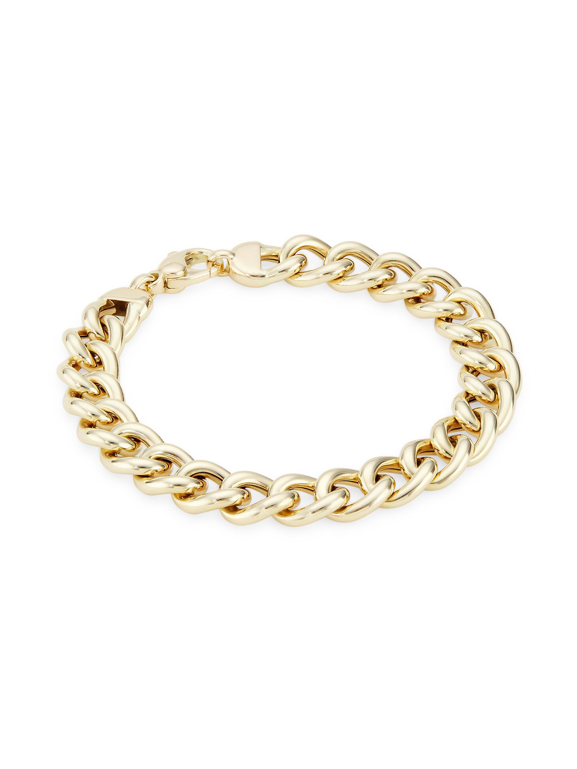 Saks Fifth Avenue Collection Women's 14K Yellow Gold Curb-Chain Bracelet - Yellow