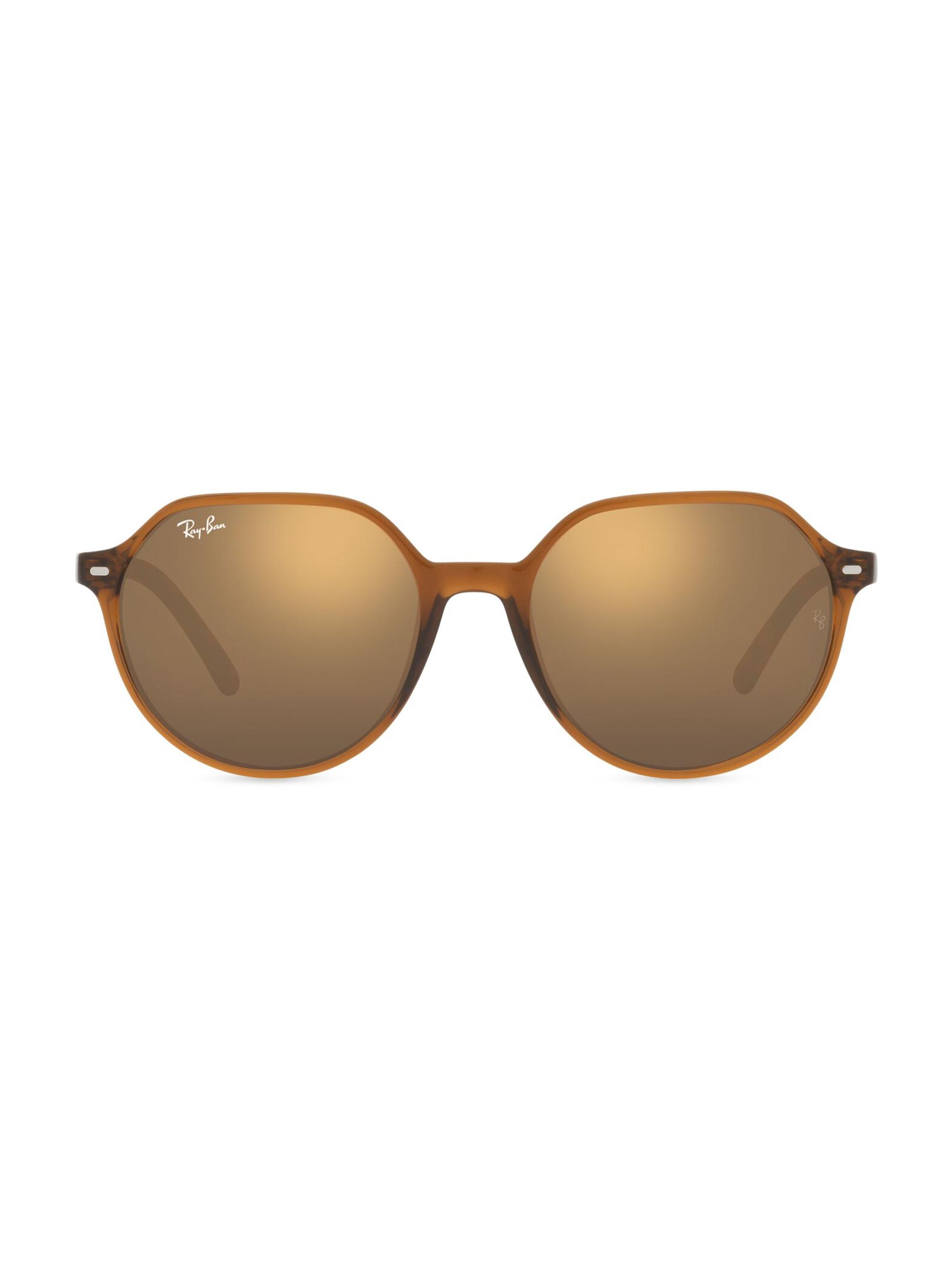 Ray-Ban Women's RB2195 Thalia 55MM Square Sunglasses - Transparent Brown