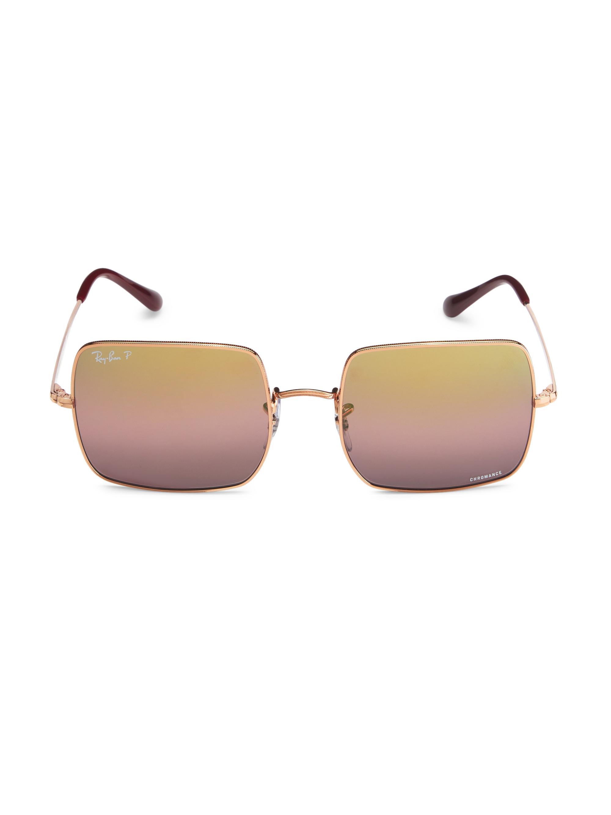 Ray-Ban Women's RB1971 54MM Square Sunglasses - Rose Gold