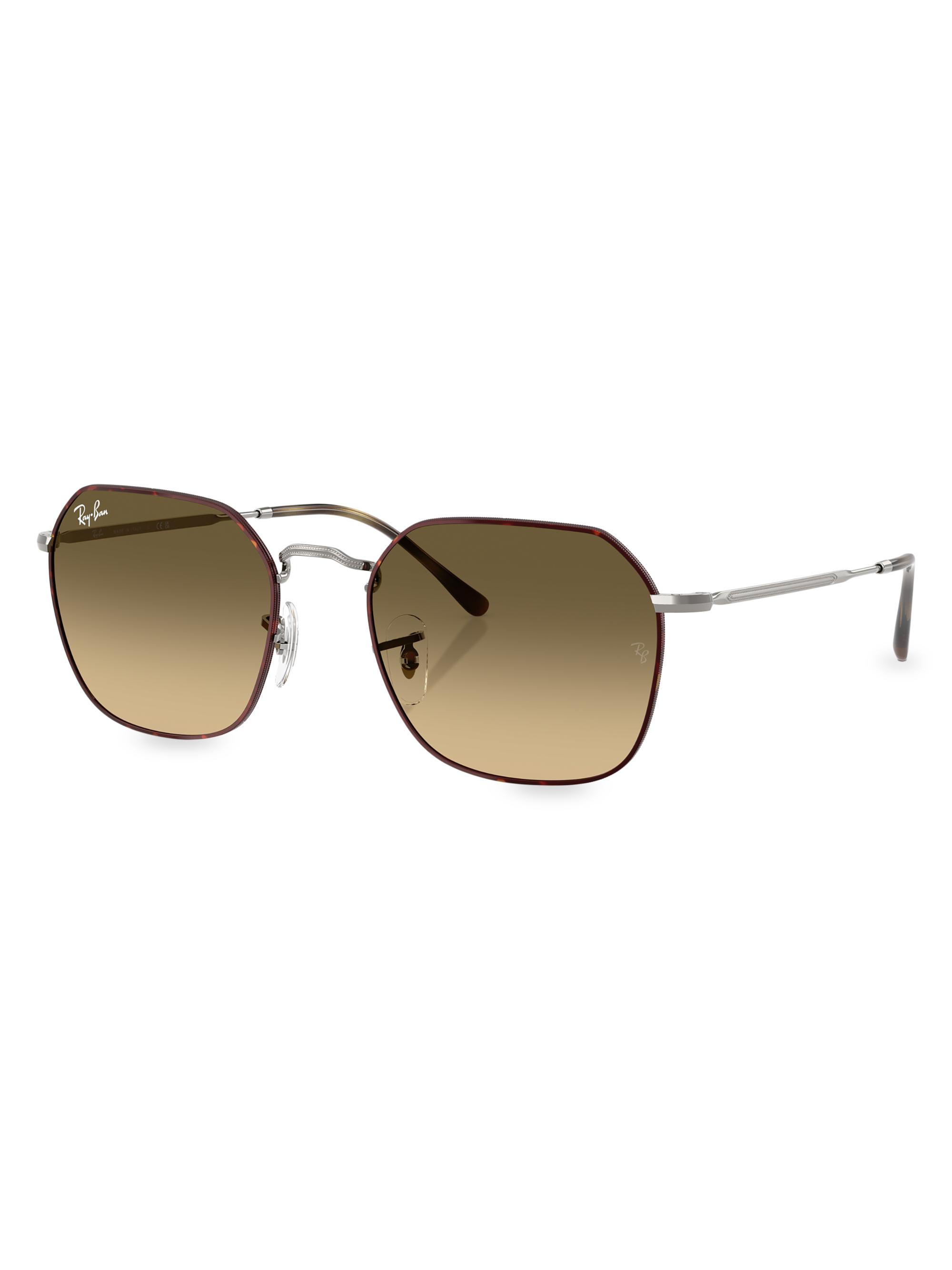 Ray-Ban Women's RB3694 55MM Geometric Sunglasses - Gradient Brown Havana