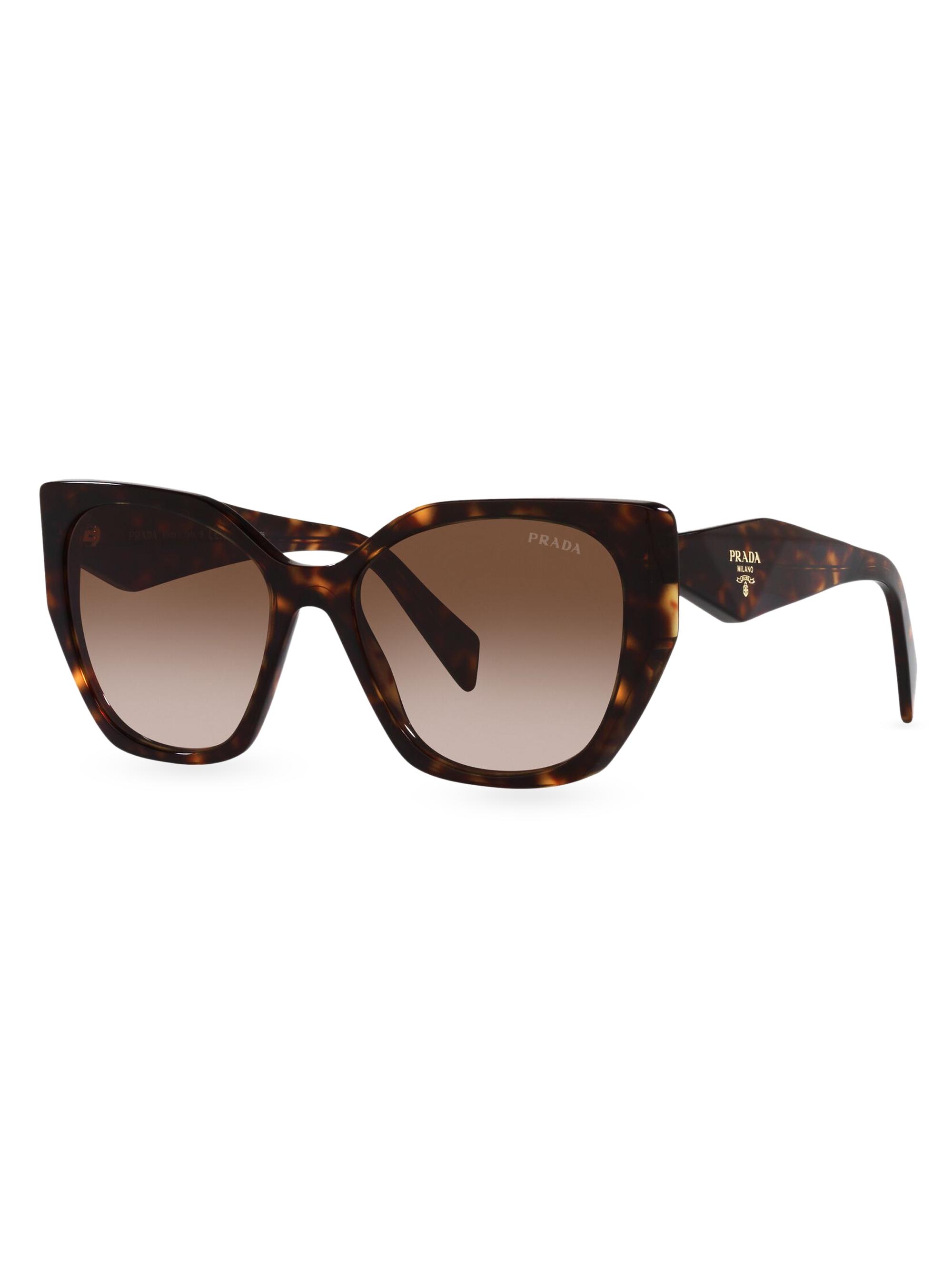 Prada Women's 49MM Cat-Eye Sunglasses - Tortoise