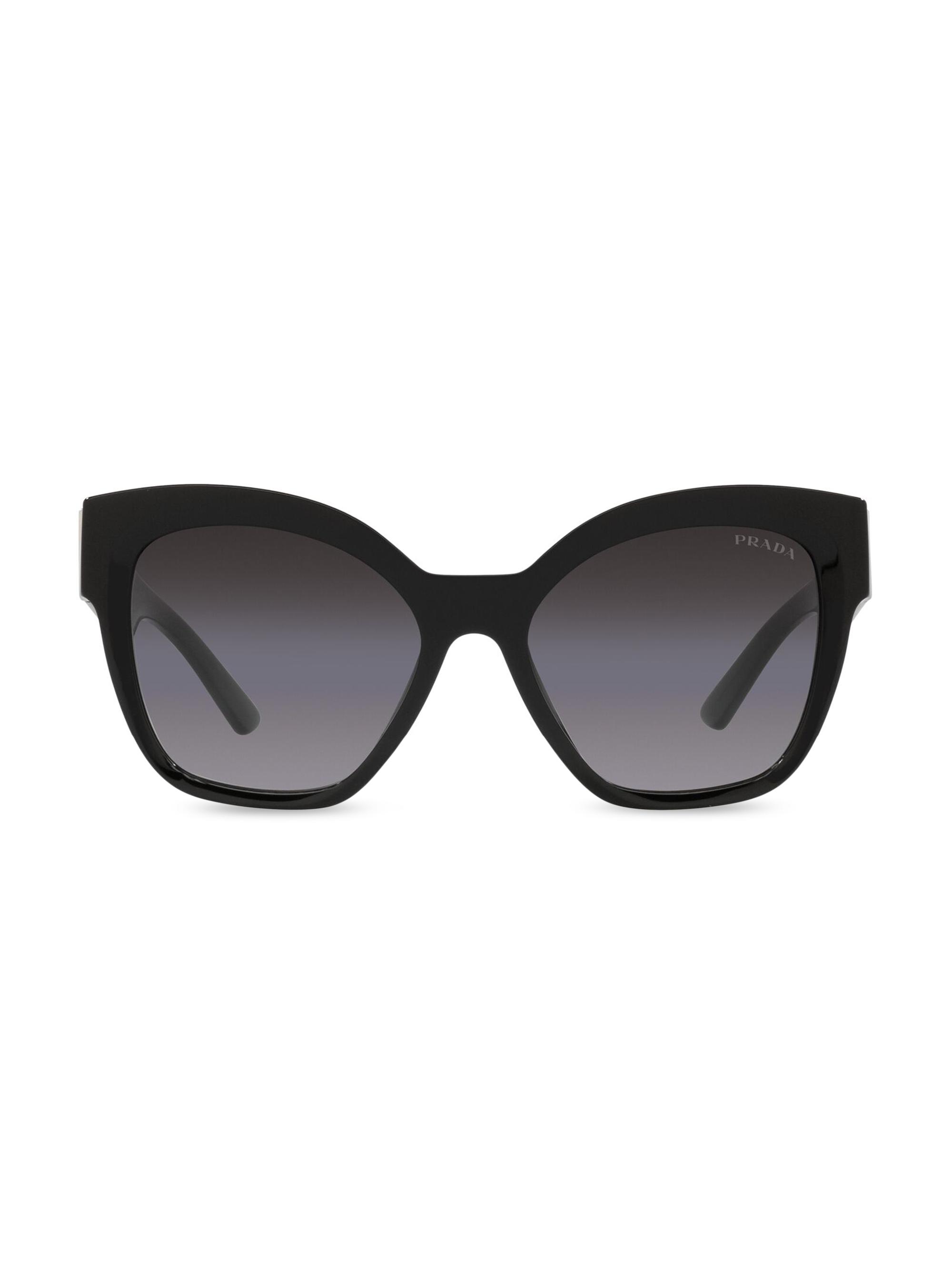 Prada Women's 54MM Cat-Eye Sunglasses - Black