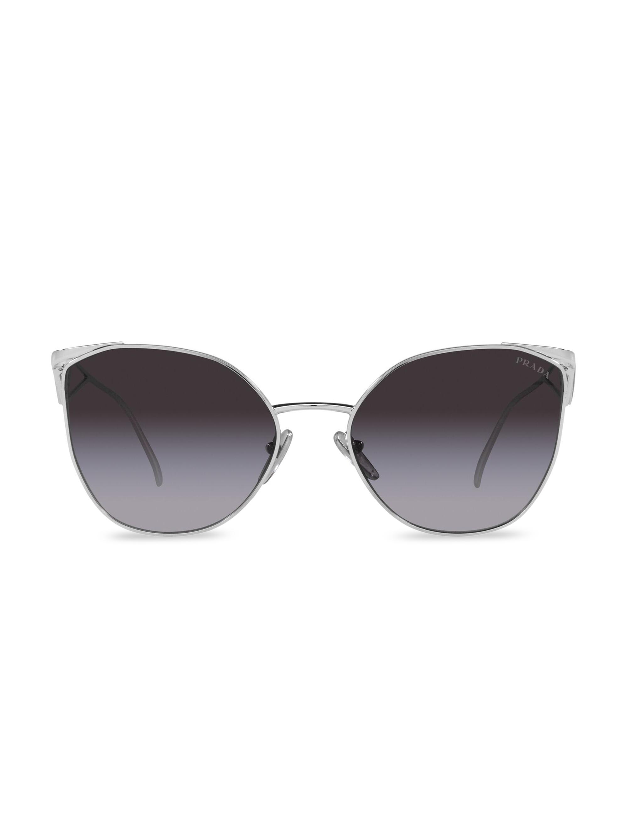 Prada Women's 52MM Cat Eye Sunglasses - Silver