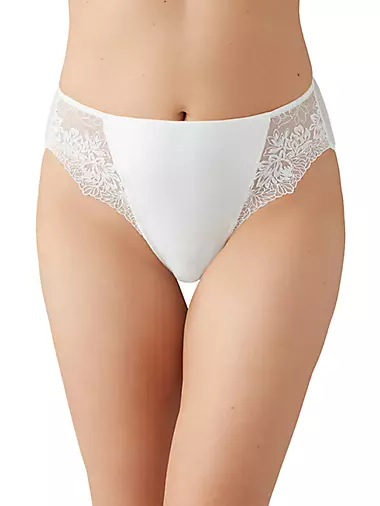 Side Note Floral Lace Full-Coverage Briefs