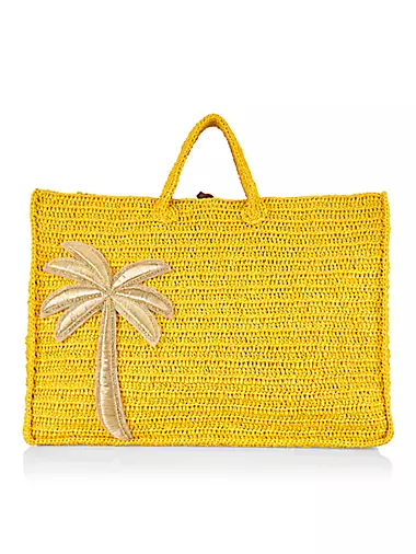 Green Bag Designer Bag Yellow Summer Handbag Woven Tote Bag 