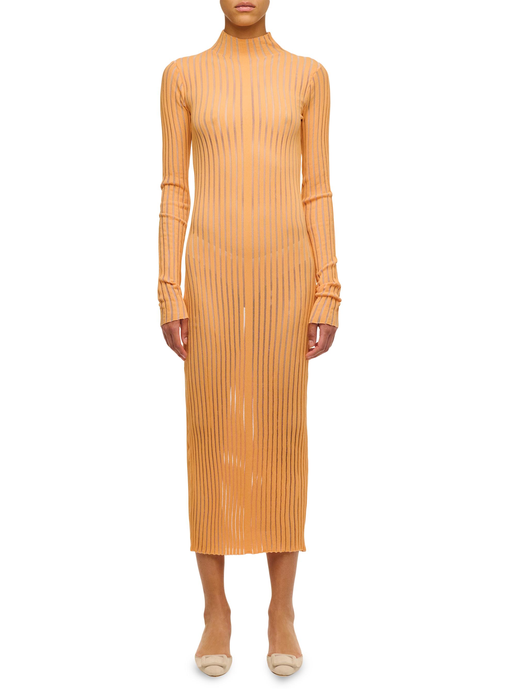 Interior Women's The Ridley Pleated Dress - Tangerine