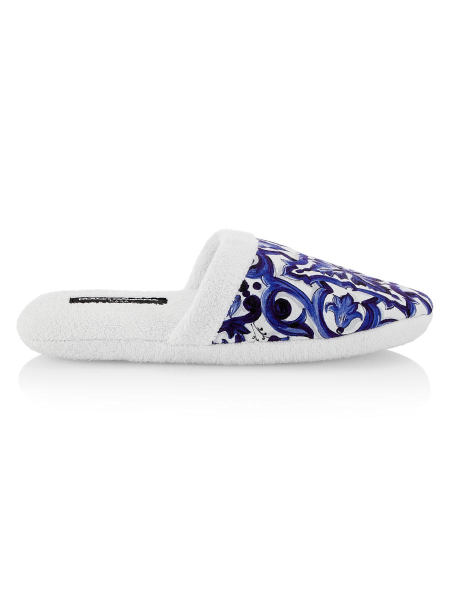 【関税＆送料込み】Dolce & Gabbana White Leather Slippers P00930131.jpg