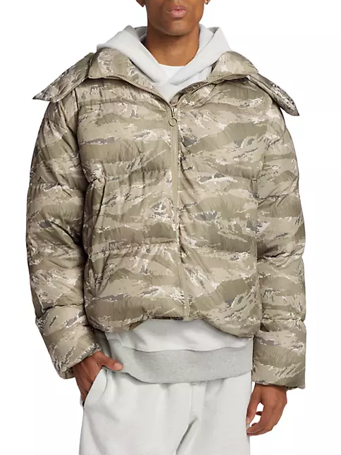 Shop Stampd Cropped Camo Puffer Jacket | Saks Fifth Avenue