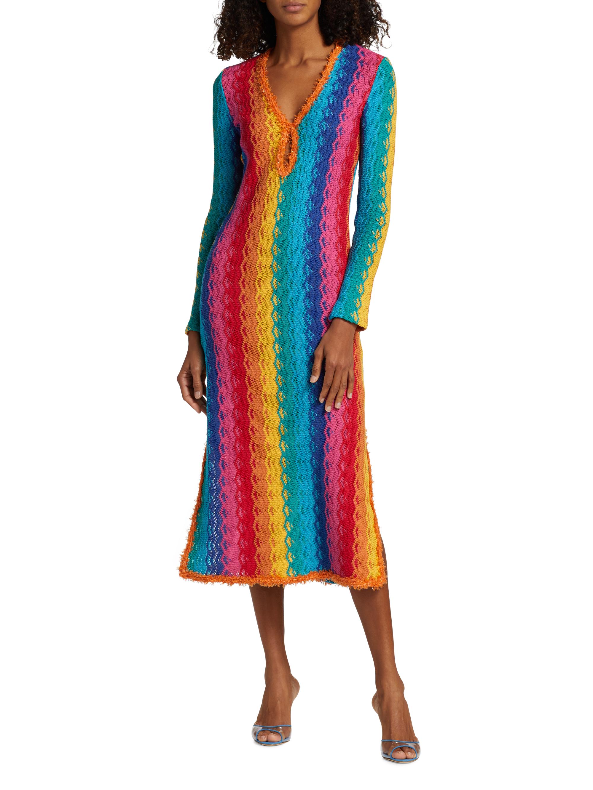 Alexis Solei Crochet Midi-Dress | Saks Fifth Avenue