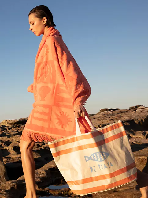Saks Fifth Avenue Beach Tote Bags