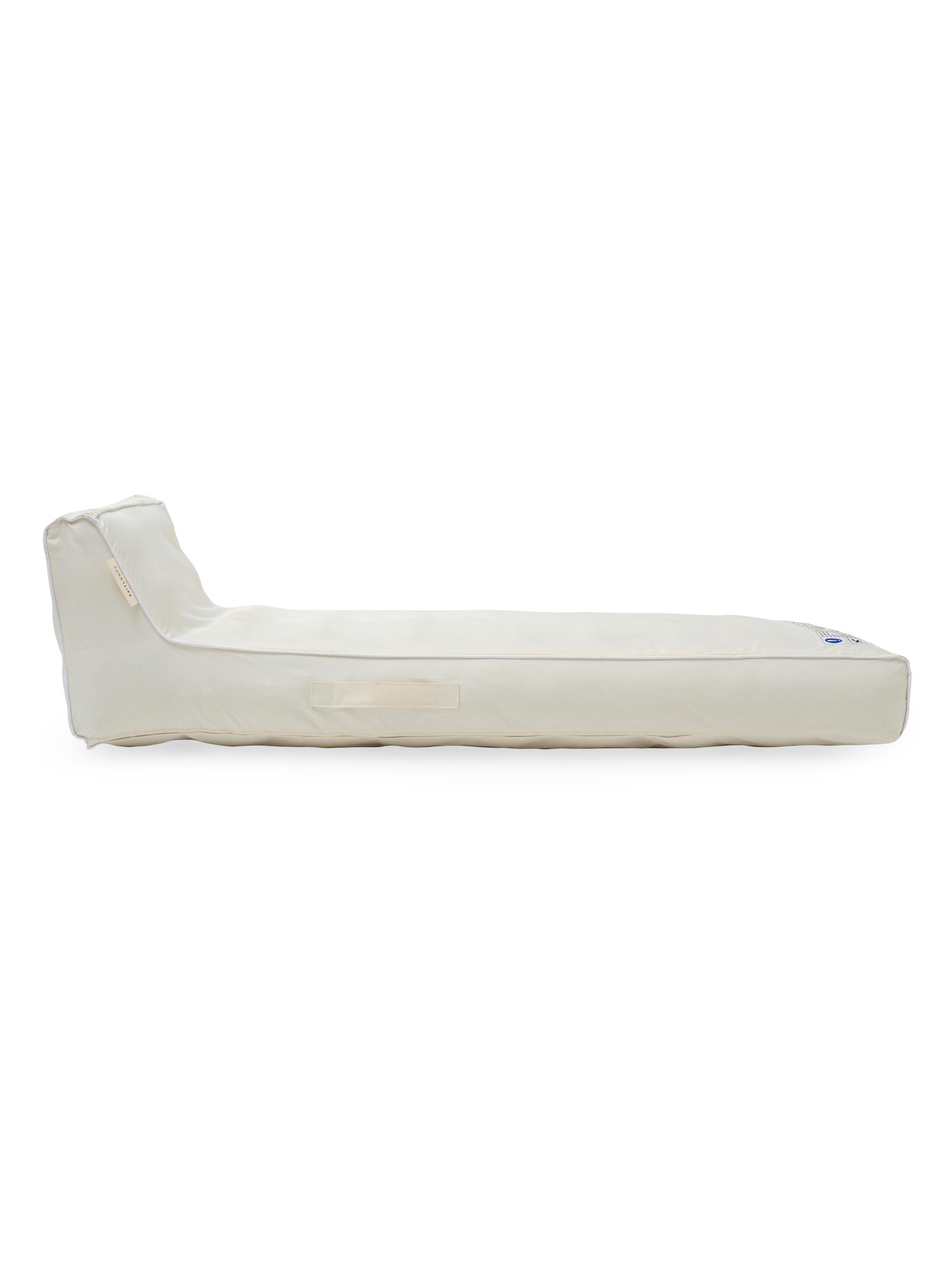 Sunnylife Lay Back & Chill Luxe Lie-On Lounger - White