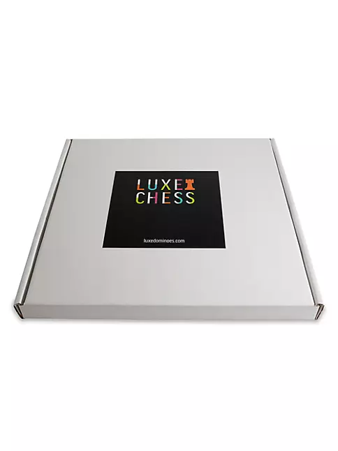 Luxe Dominoes Luxe 2D Chess Set Pink