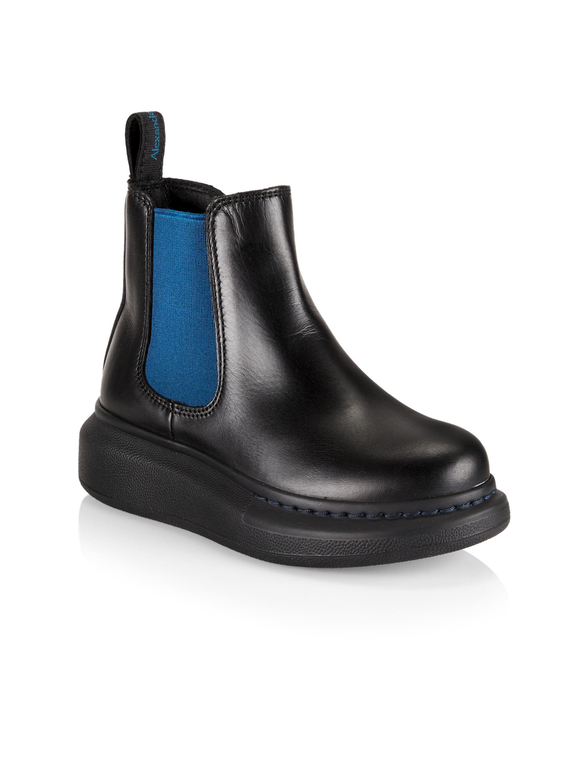 McQueen Little Boy's Boy's ​Leather Lug Sole Chelsea Boots