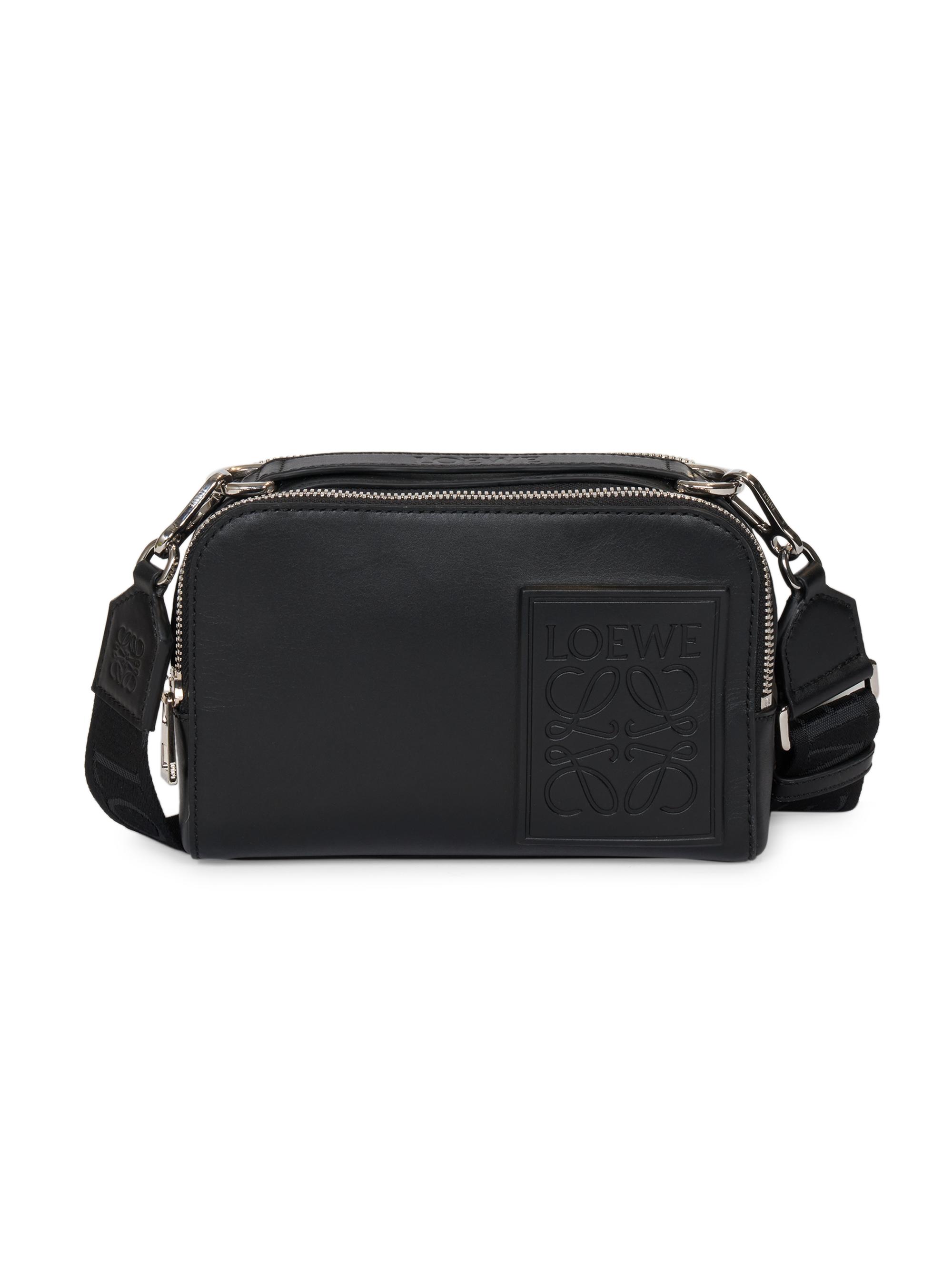 LOEWE Men's Mini Camera Crossbody Bag - Black