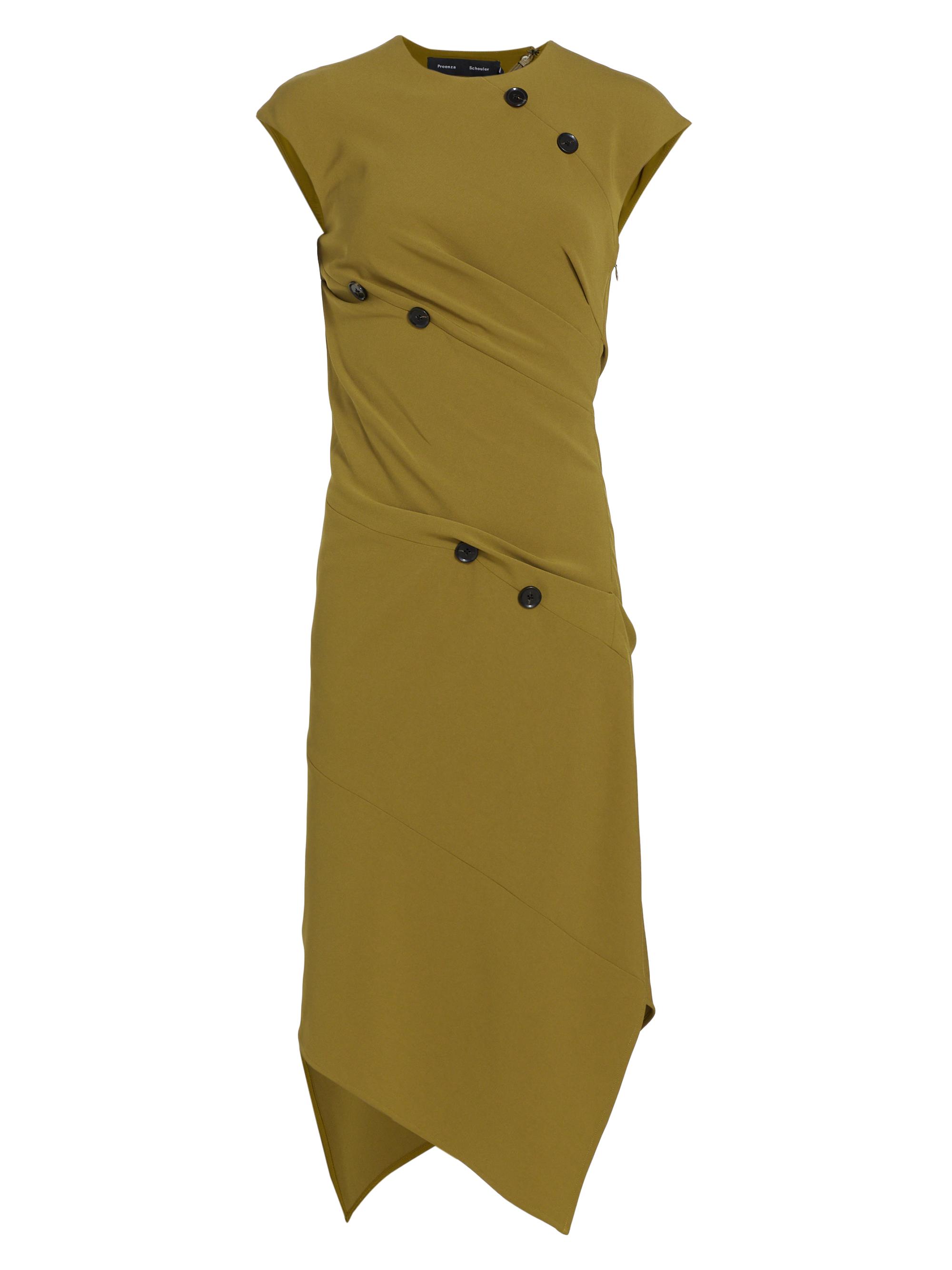 Proenza Schouler Asymmetric Button Midi-Dress | Saks Fifth Avenue