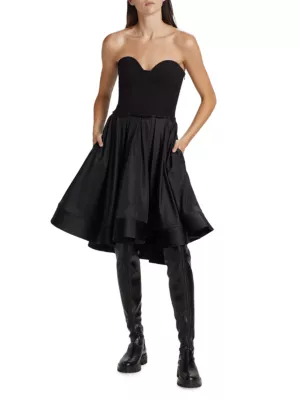 Strapless Corset Skater Dress