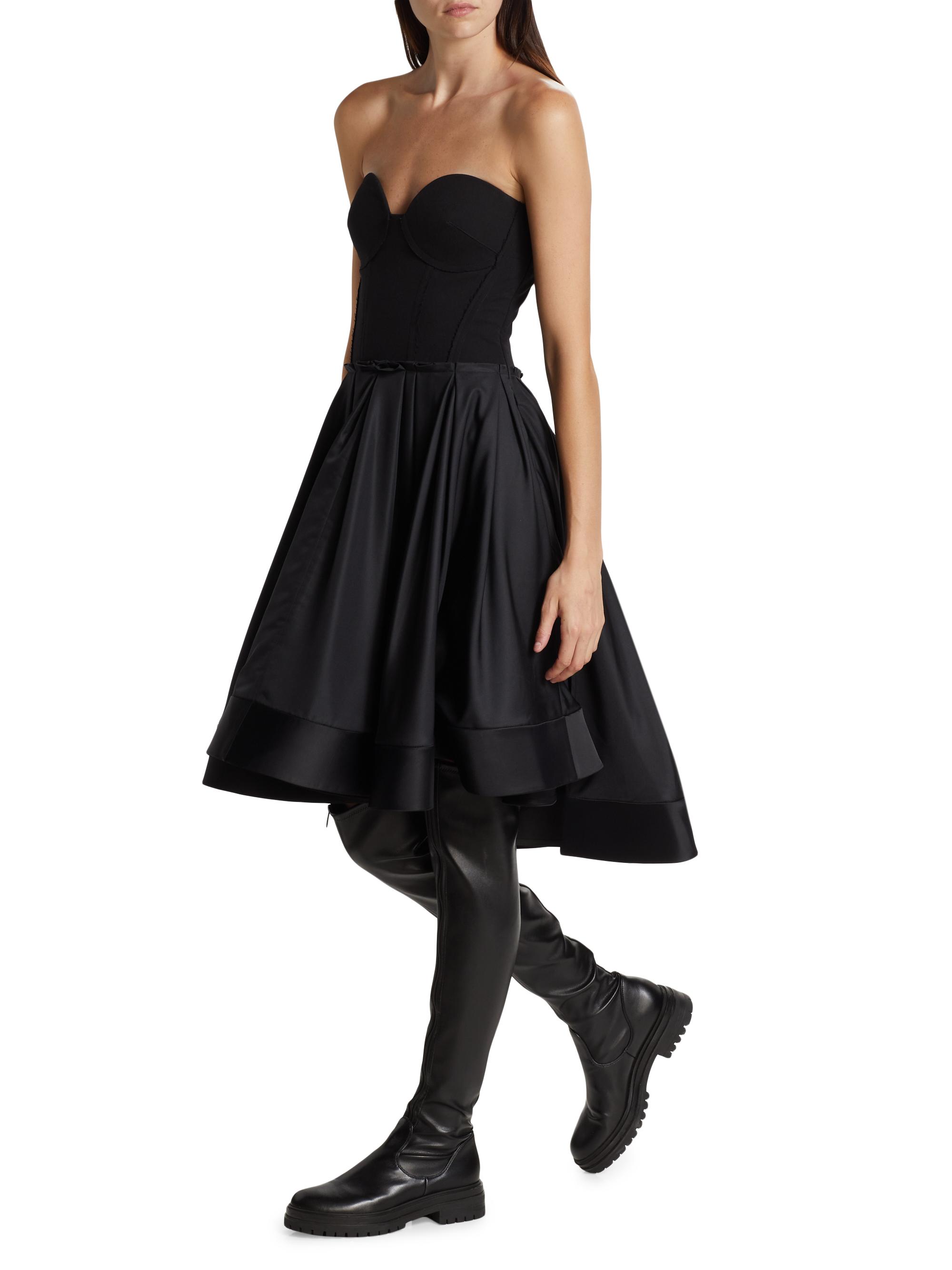 Proenza Schouler Taffeta Bustier Fit-&-Flare Dress | Saks Fifth Avenue